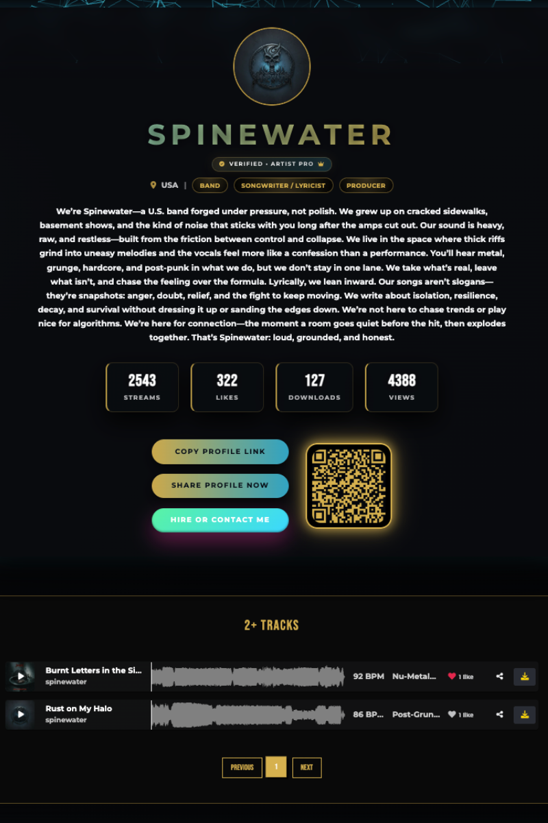 Preimum Artist Profile