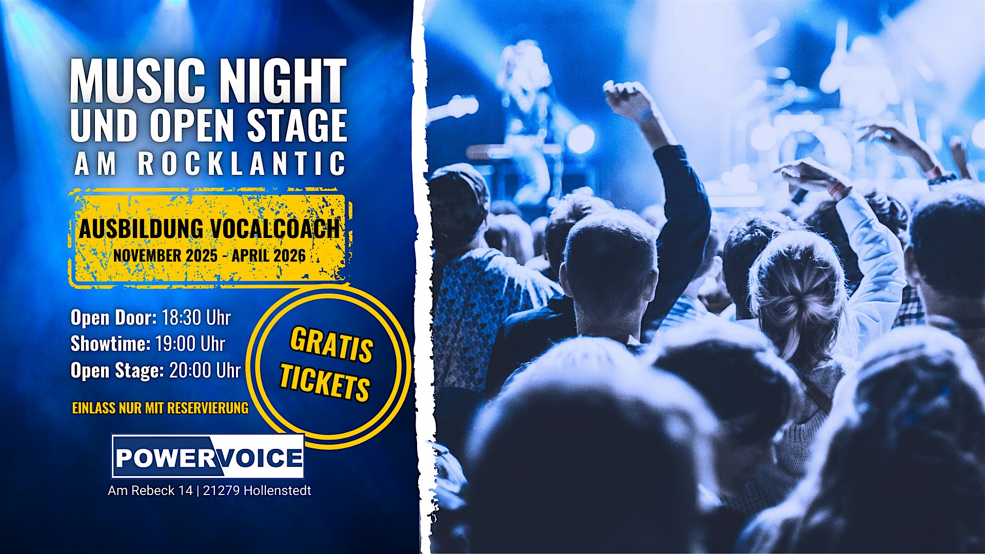 130. MUSIC NIGHT mit Open Stage | Ausbildung Vocalcoach (CIA)