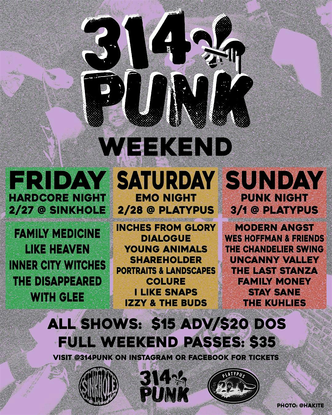 314 Punk Weekend - 3 Day Pass