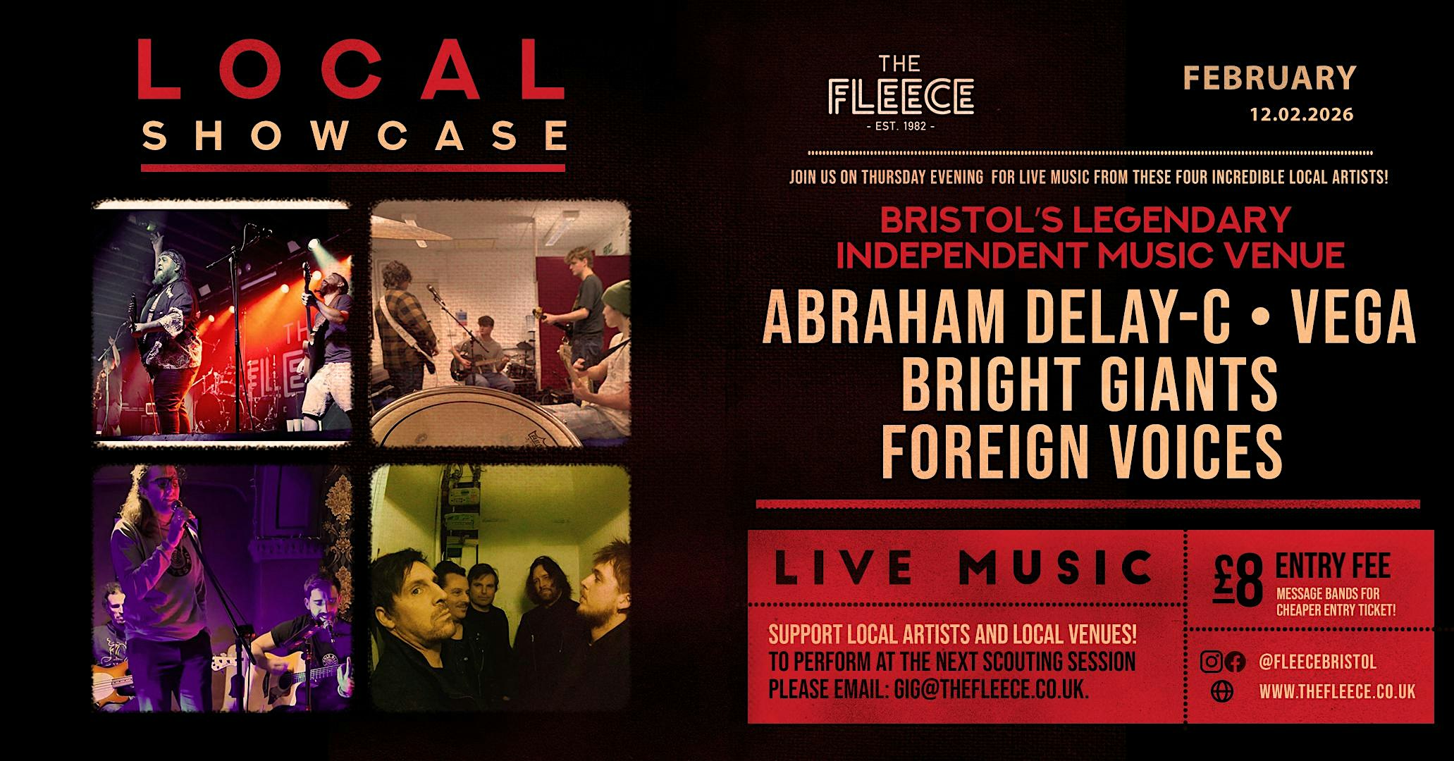 Abraham Delay-C & Support at The Fleece, Bristol