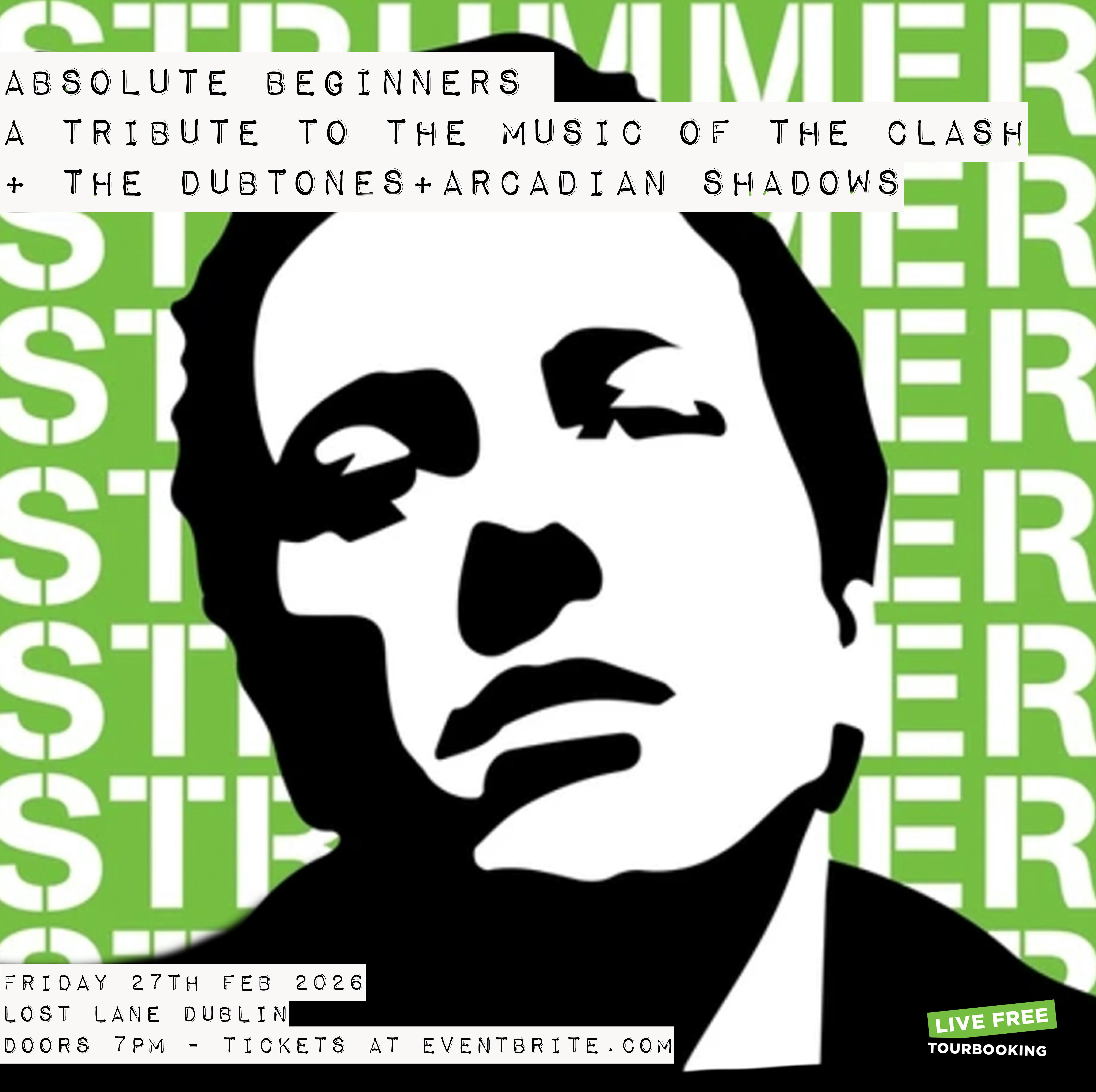 Absolute Beginners a tribute to The Clash at Lost Lane Dublin 27/2/26