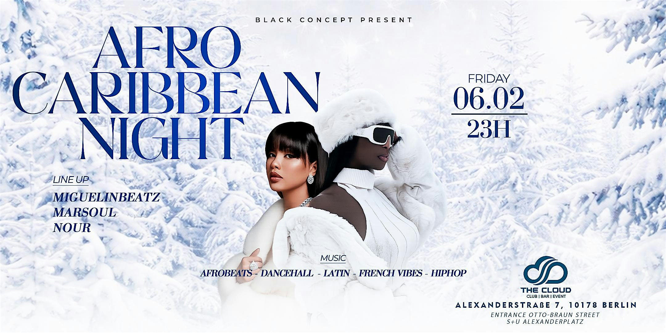 AFRO CARIBBEAN NIGHT - Afrobeats • Dancehall • Latin • HipHop @ The Cloud