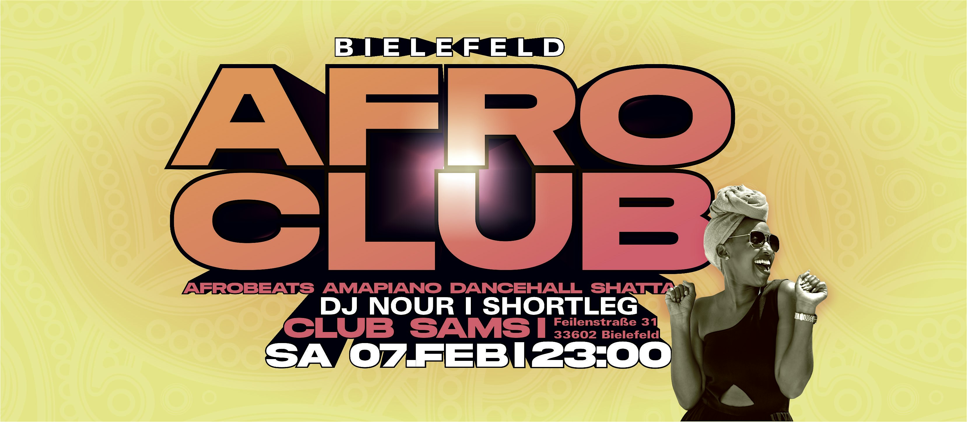 AFRO CLUB  *Bielefelds No. 1 Afrobeats Party * @ Club SAMS, Bielefeld