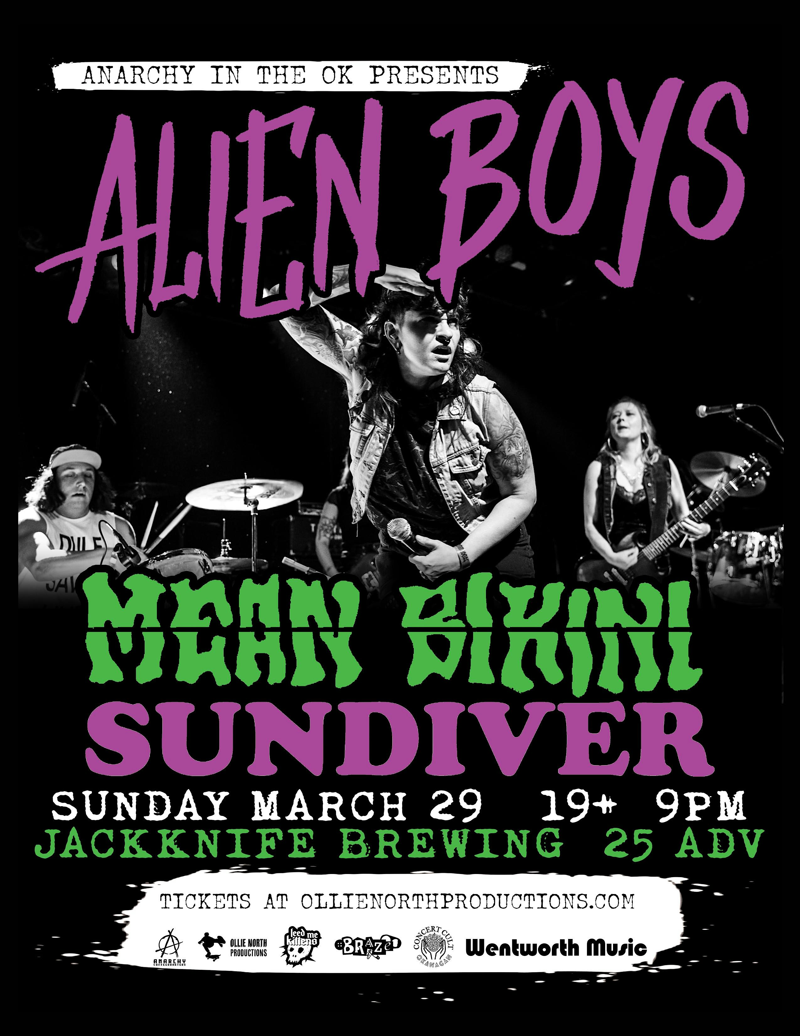 Alien Boys w/ Mean Bikini, Sundiver // Kelowna, BC