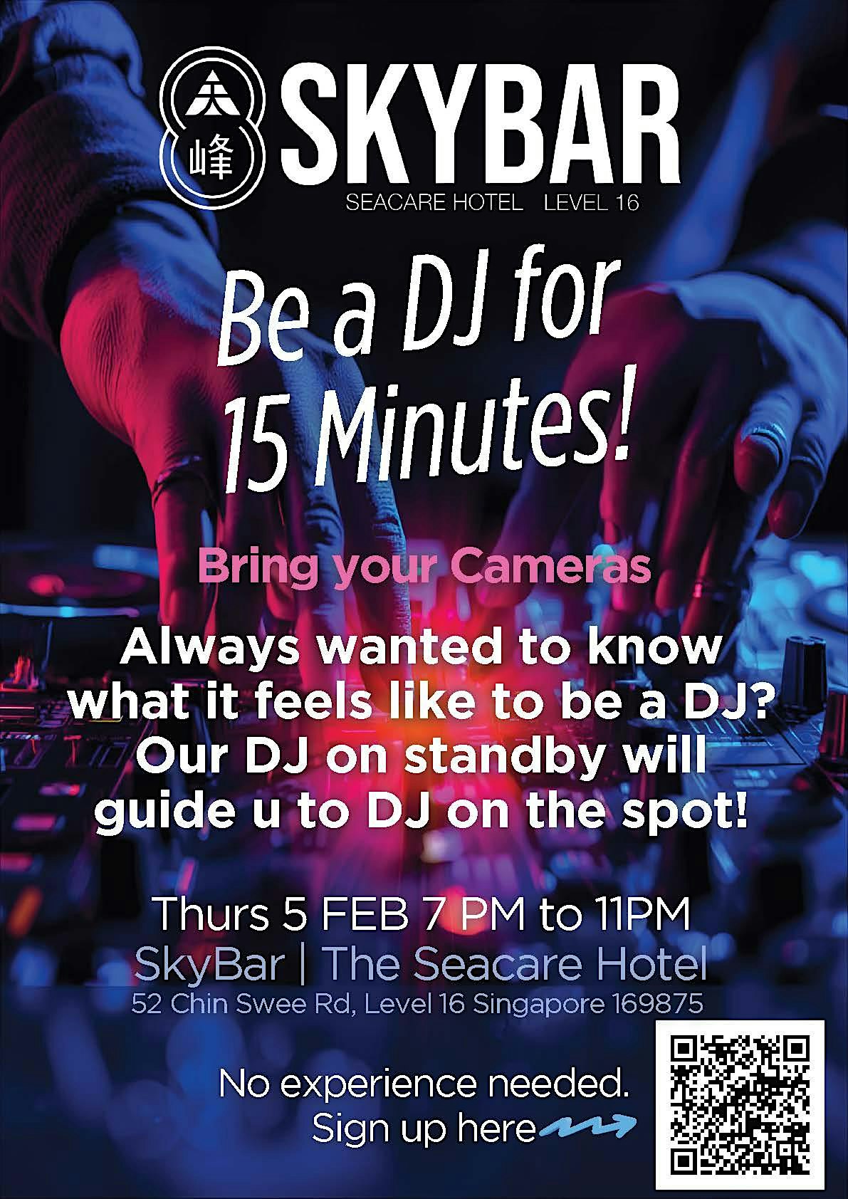 Be a DJ for 15 mins!