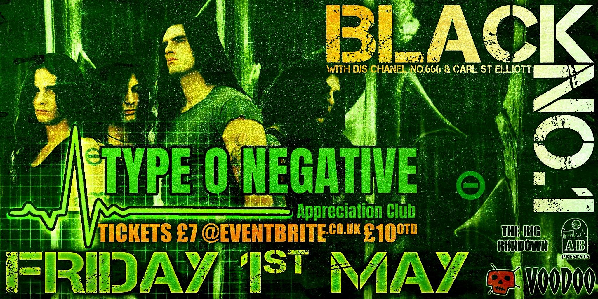 BLACK NO.1 - TYPE O NEGATIVE - APPRECIATION CLUB