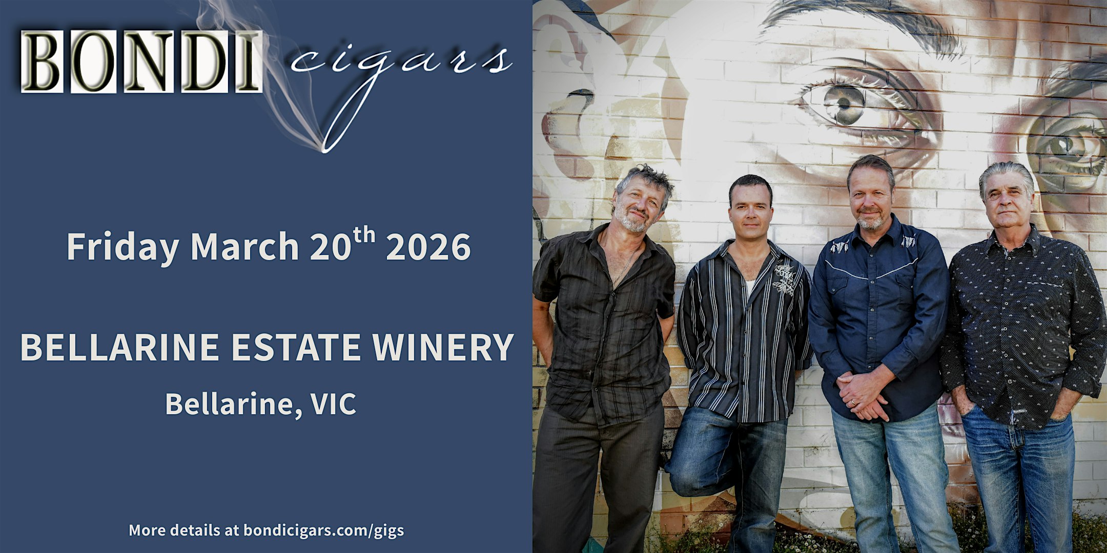 Bondi Cigars live at Bellarine Estate