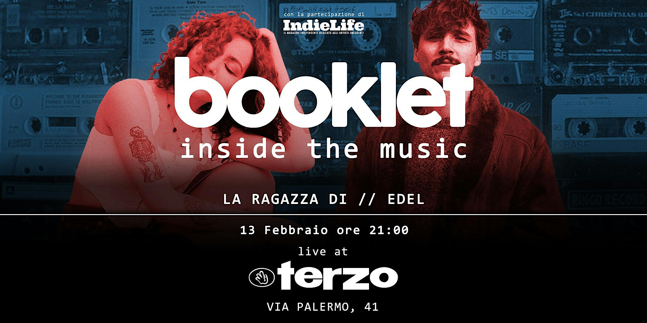 BOOKLET - Laragazzadi // Edel live@Terzo - 13 febbraio 2026