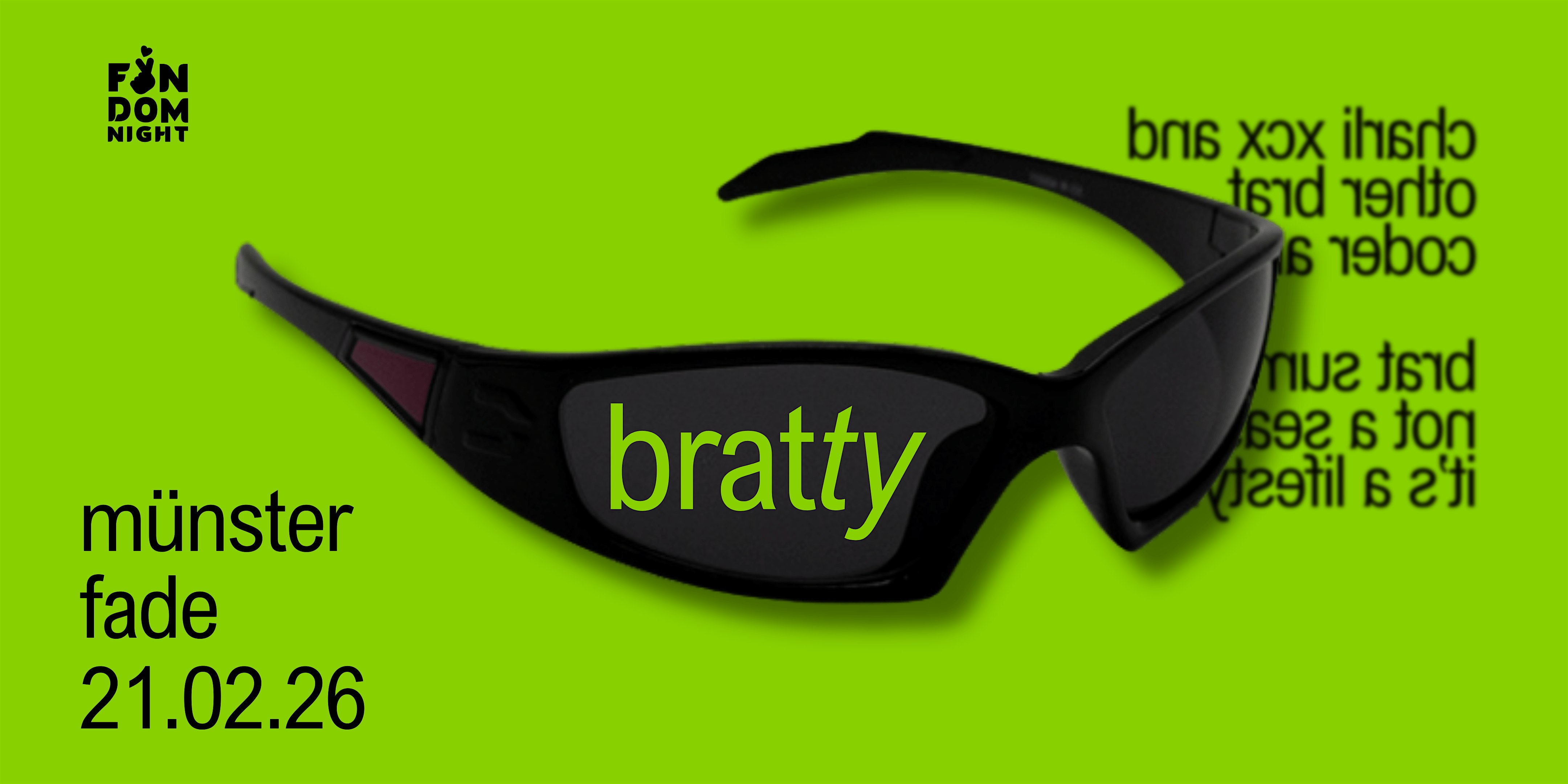 bratty • w/ charli xcx & other brat coded artists • münster