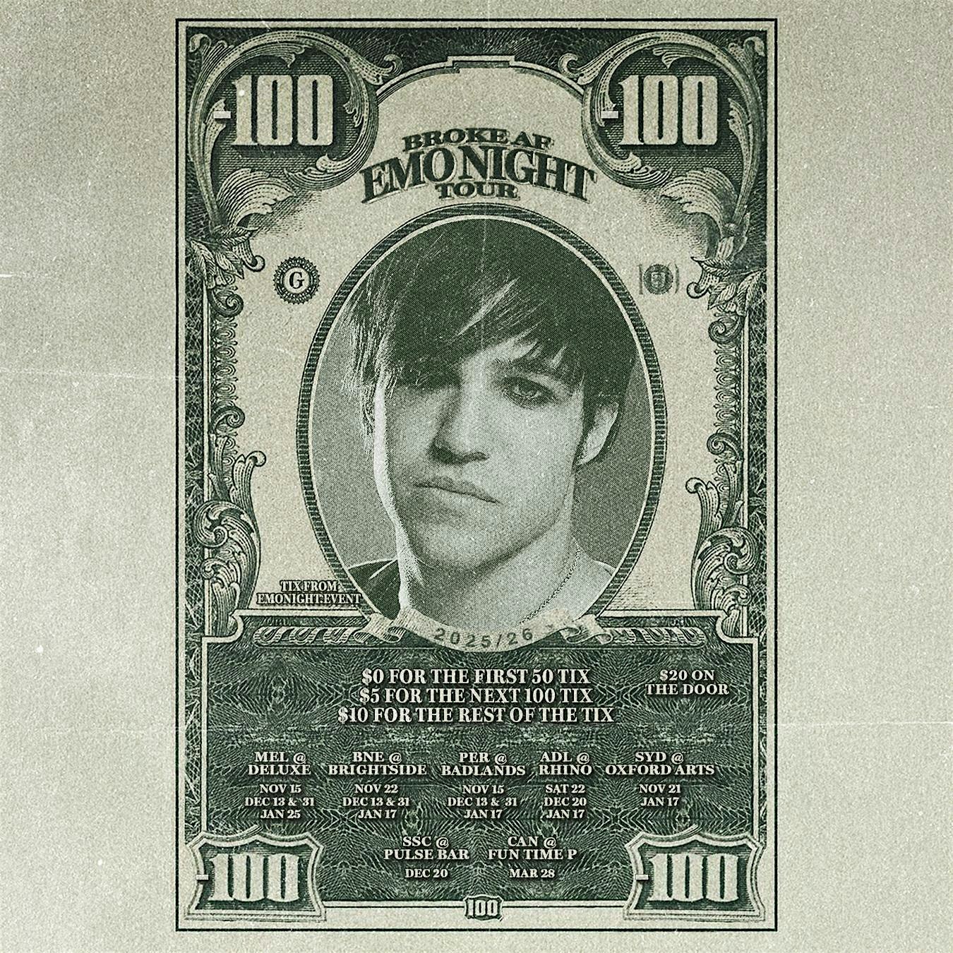 BROKE AF EMO NIGHT TOWNSVILLE