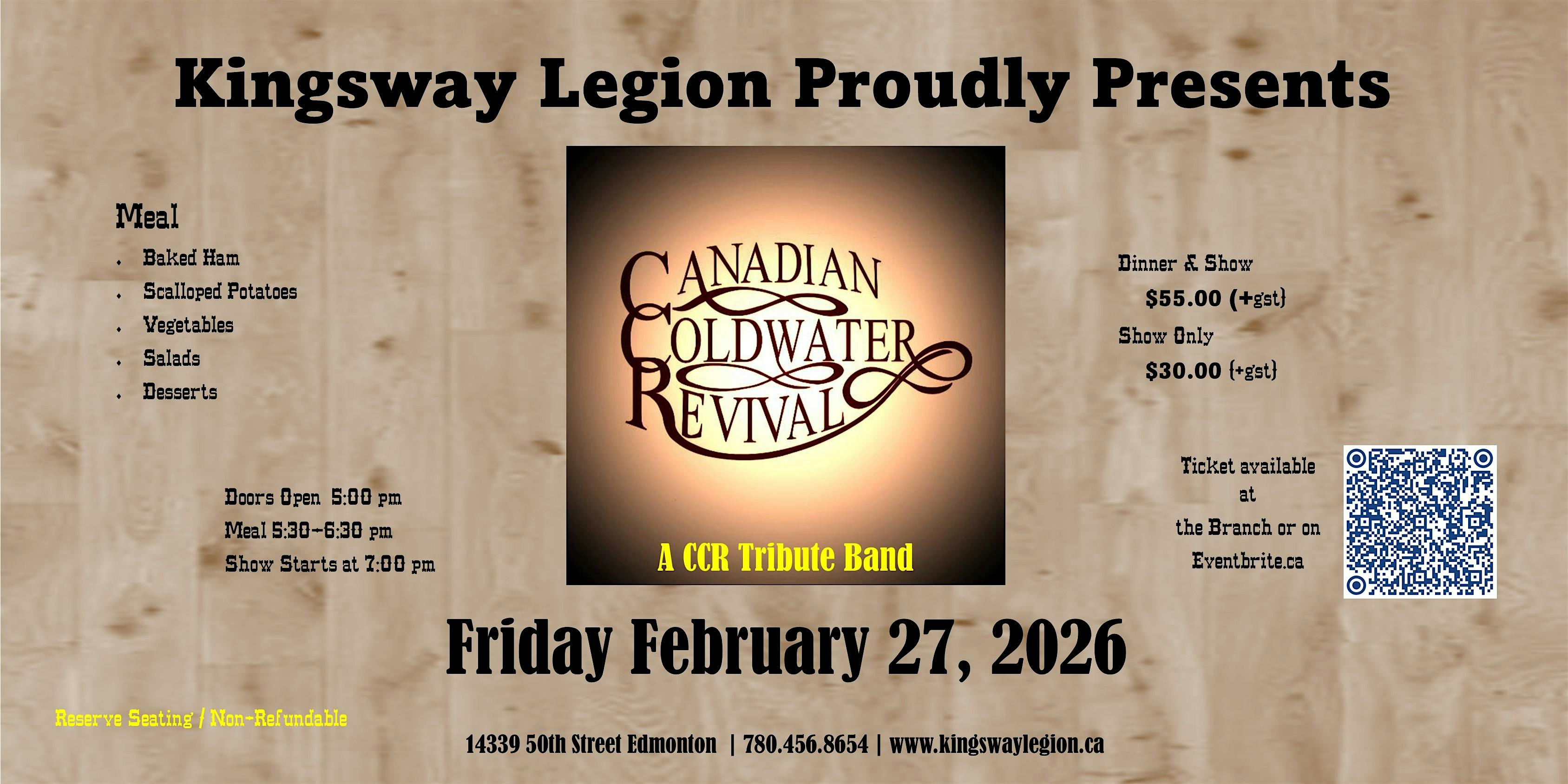 Canadian Coldwater Revival  /  CCR Tribute Band