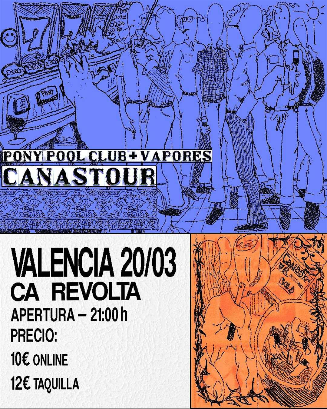 CANASTOUR PONY POOL CLUB + VAPORES