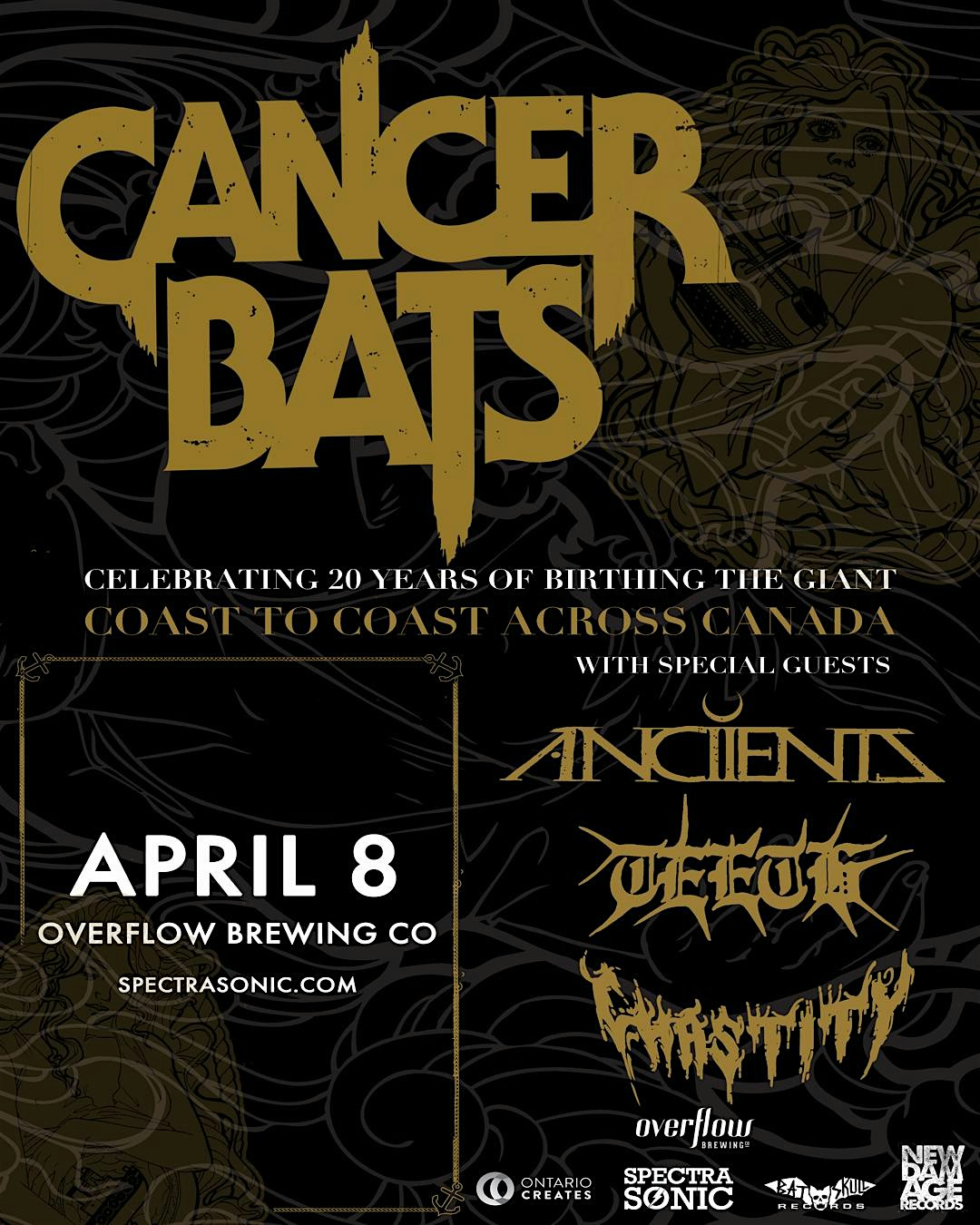 Cancer Bats - Birthing The Giant 20th w/ ANCIIENTS, TEETH, Chastity
