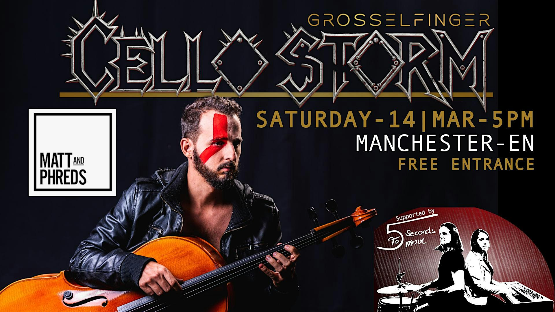 CELLO STORM in Manchester | Live (show) concert Classical/Rock Fusion