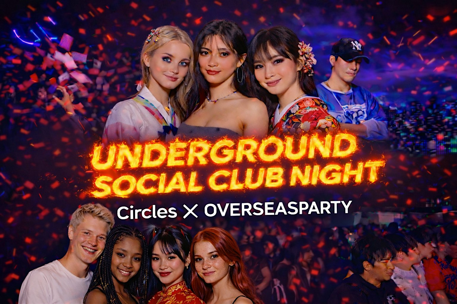 Circles × OVERSEAS PARTY — Underground Social Club Experience