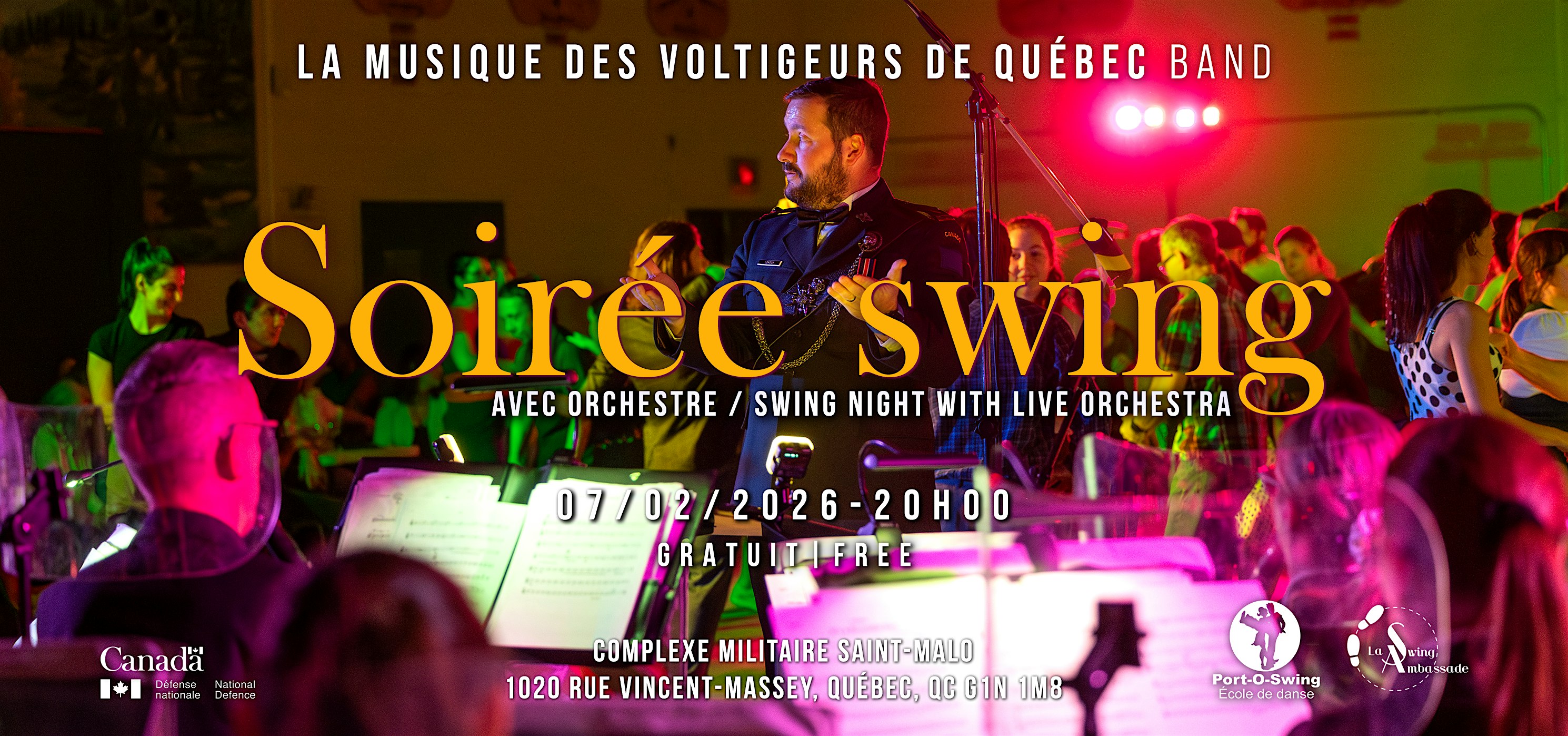 COMPLET - Soirée swing avec orchestre / Swing night with live orchestra