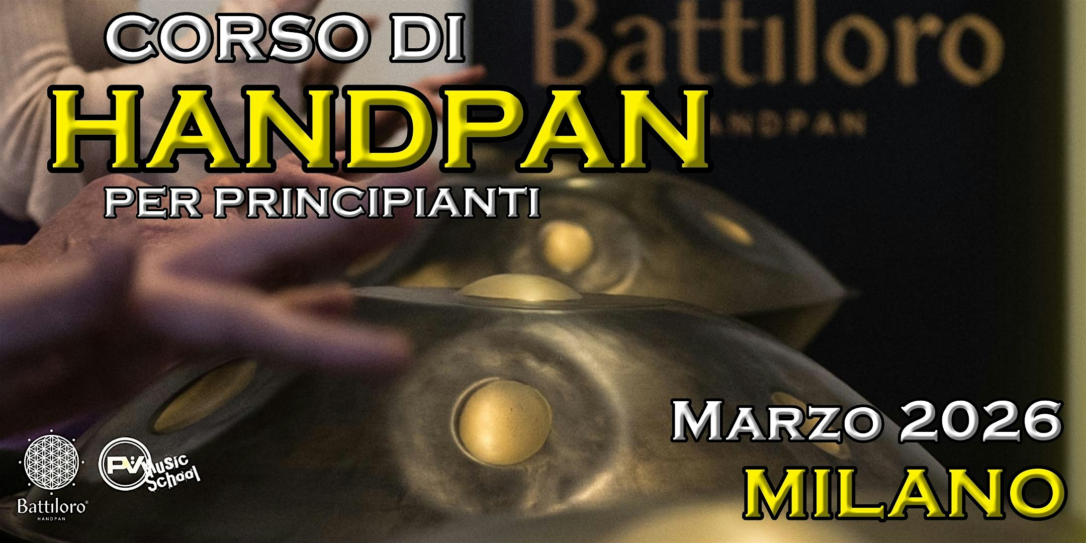 Corso di Handpan a Milano per principianti - programma Marzo 2026