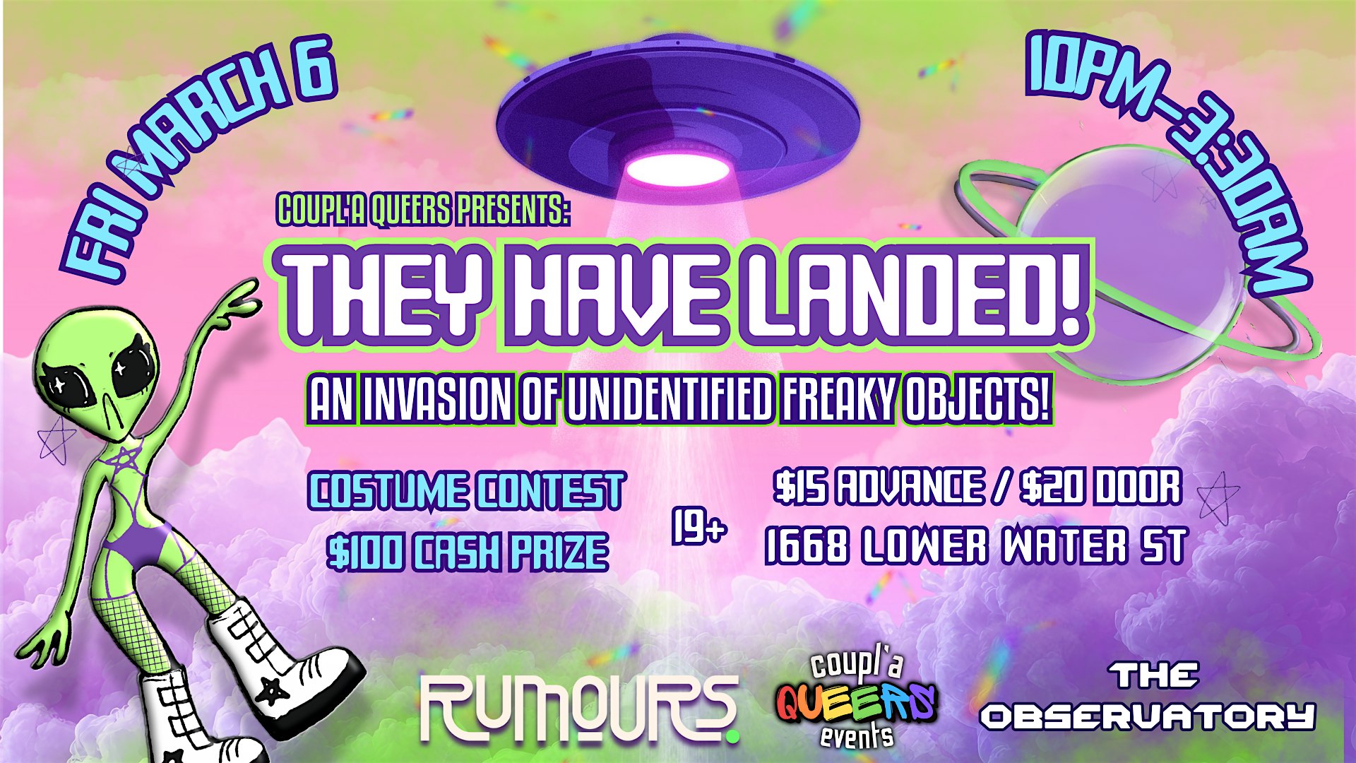 Coupl'a Queers presents: THEY HAVE LANDED!