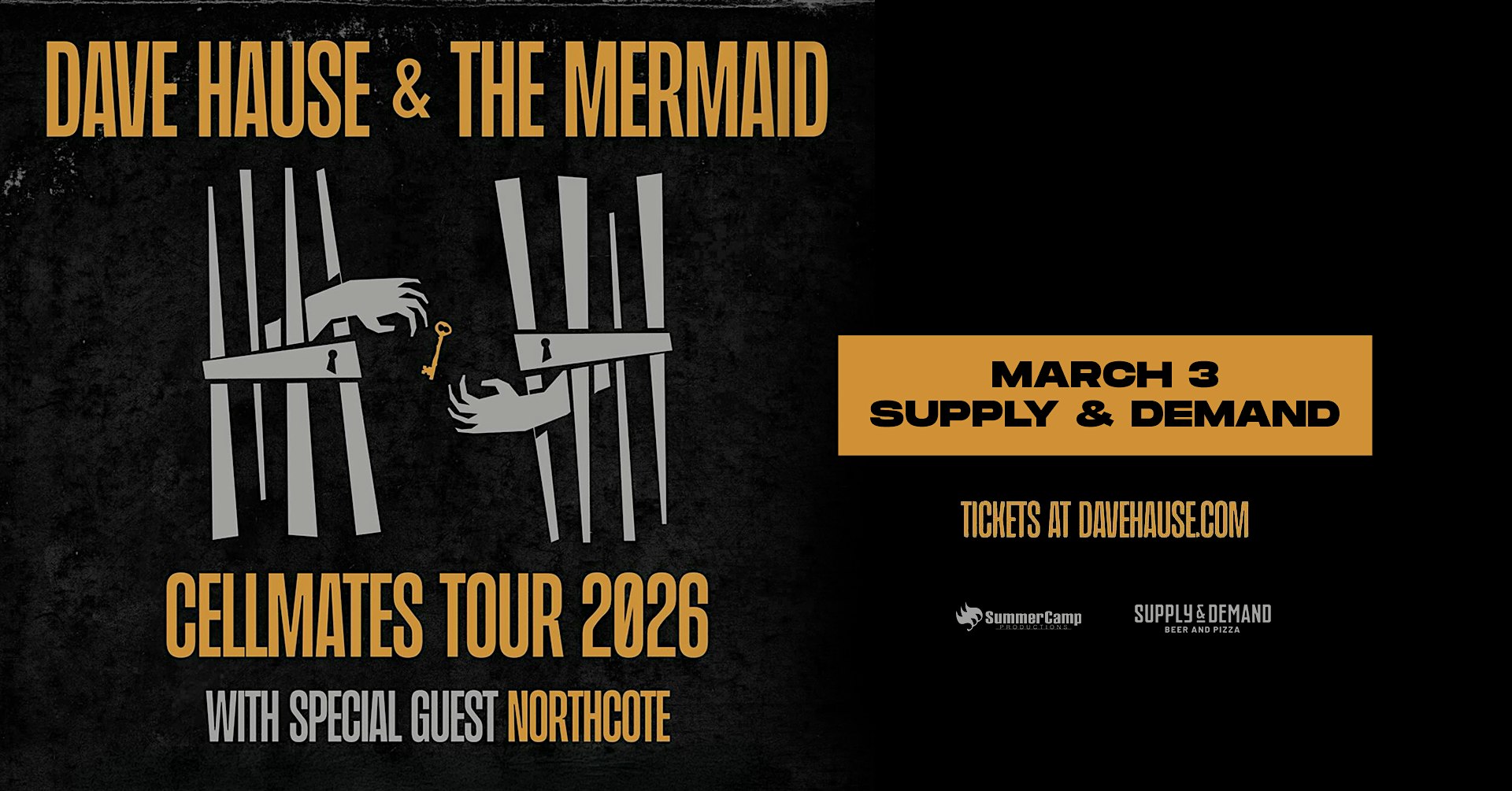 Dave Hause & The Mermaid w/ Northcote @ Supply & Demand
