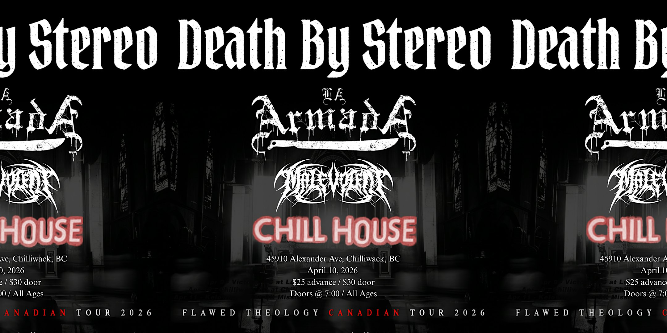 DEATH BY STEREO w/ La Armada & Malevolent @ The Chill House