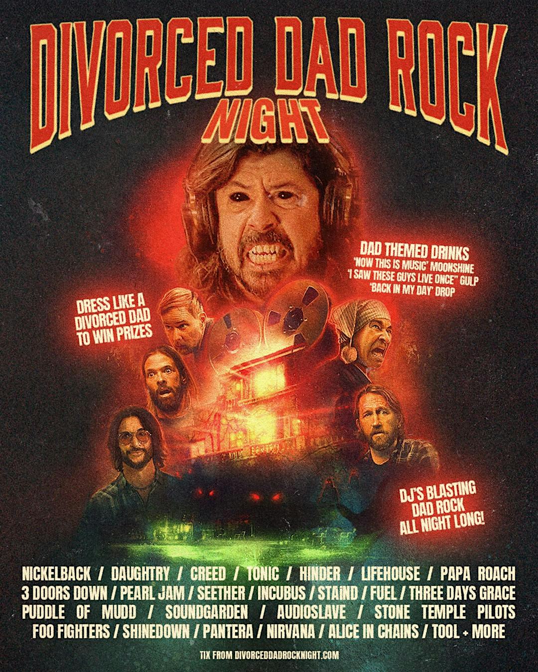 DIVORCED DAD ROCK NIGHT BRISBANE