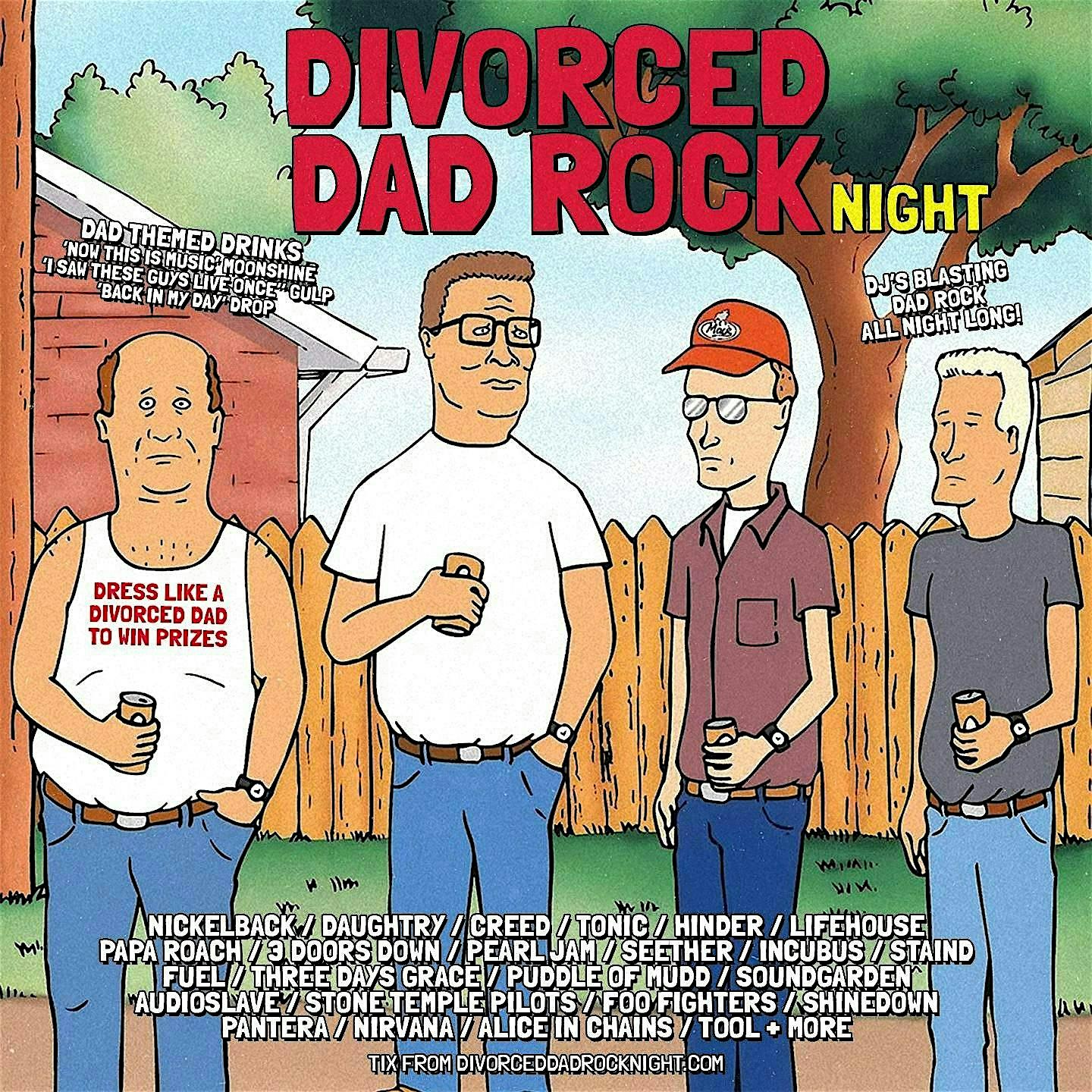 DIVORCED DAD ROCK NIGHT MELBOURNE
