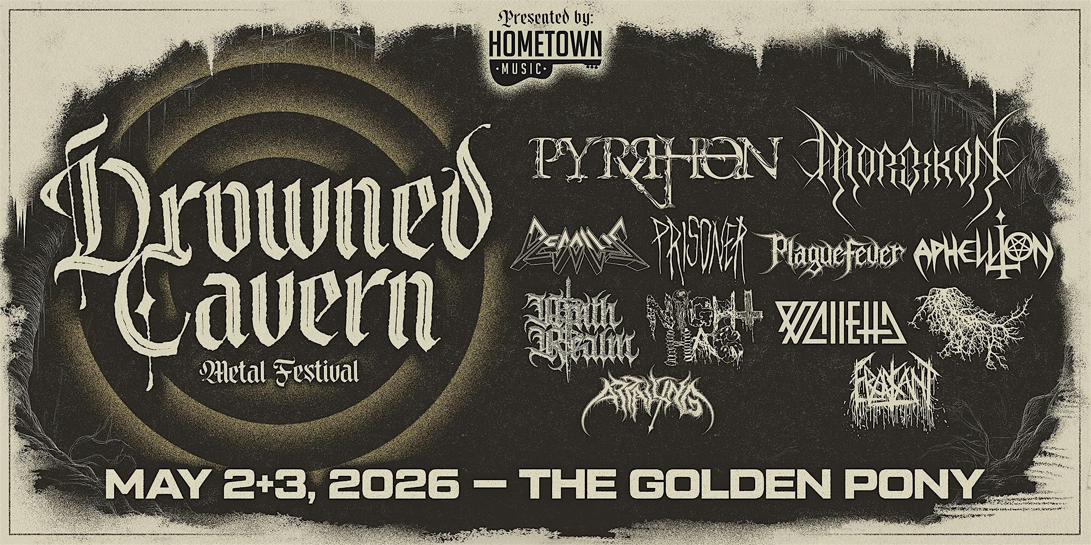 Drowned Cavern Metal Festival at The Golden Pony (May 2 & 3)