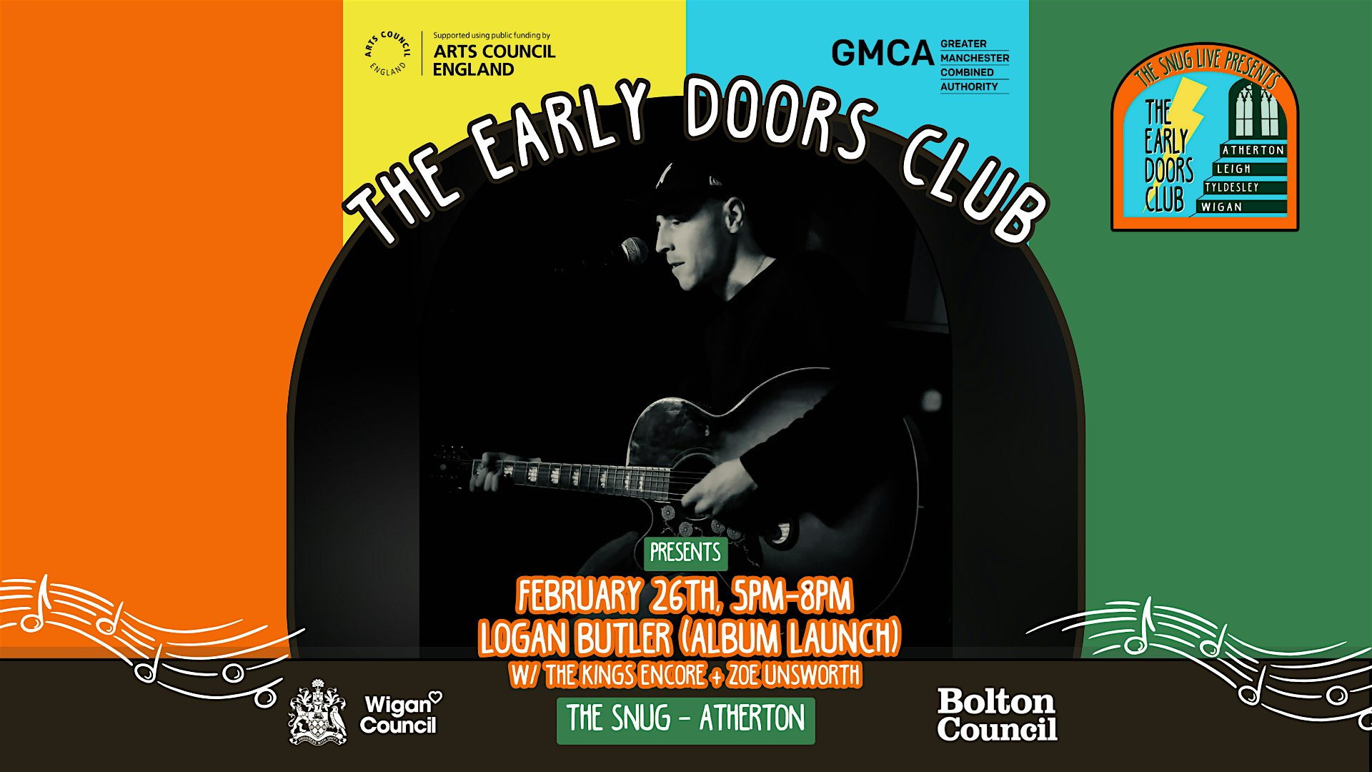 Early Doors Club - Snug w/ Logan Butler + The Kings Encore + Zoe Unsworth