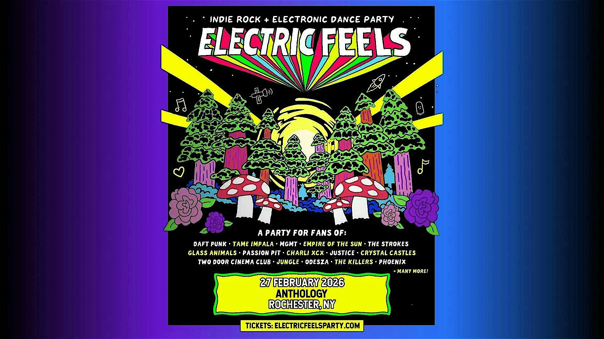 Electric Feels - Indie Rock + Electronic Dance Party