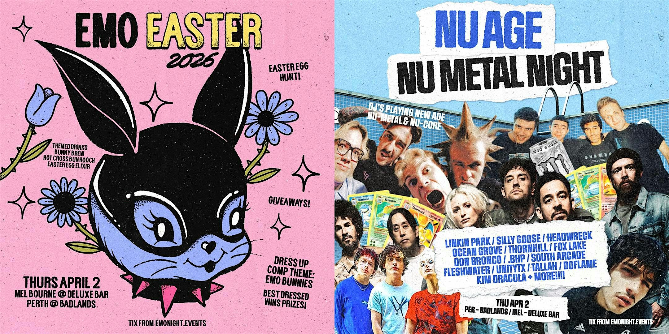 EMO EASTER / NU AGE VS OG NU METAL  / 2026 PERTH
