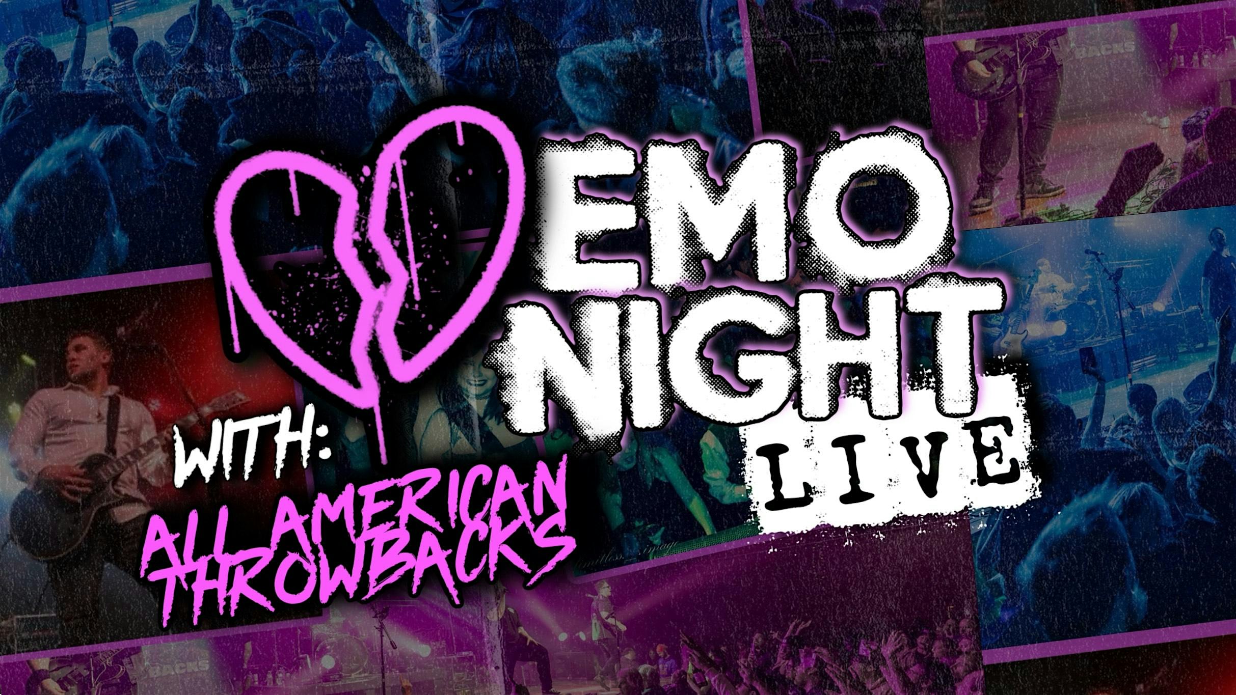 Emo Night LIVE w/ All American Throwbacks @ The Cadillac | Paxton, IL