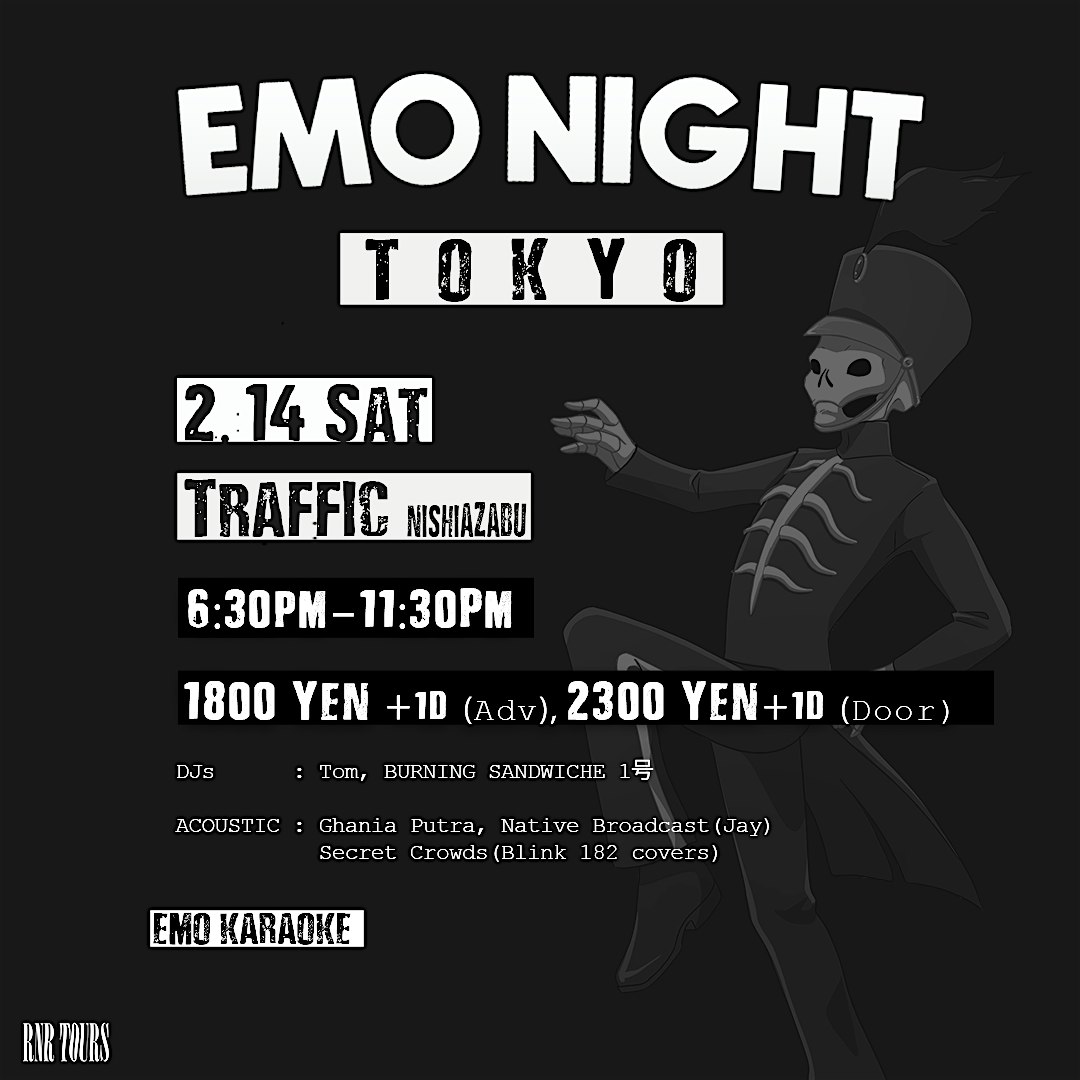 Emo Night Tokyo Valentine's day