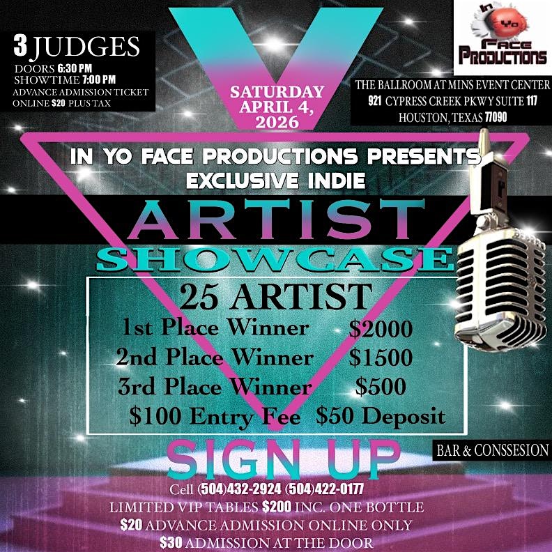 Exclusive Indie Artist Showcase Competition