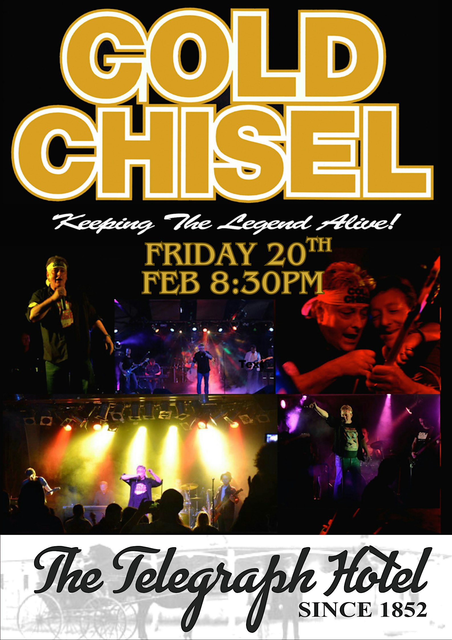GOLD CHISEL TRIBUTE AT THE TELEGRAPH HOTEL GISBORNE
