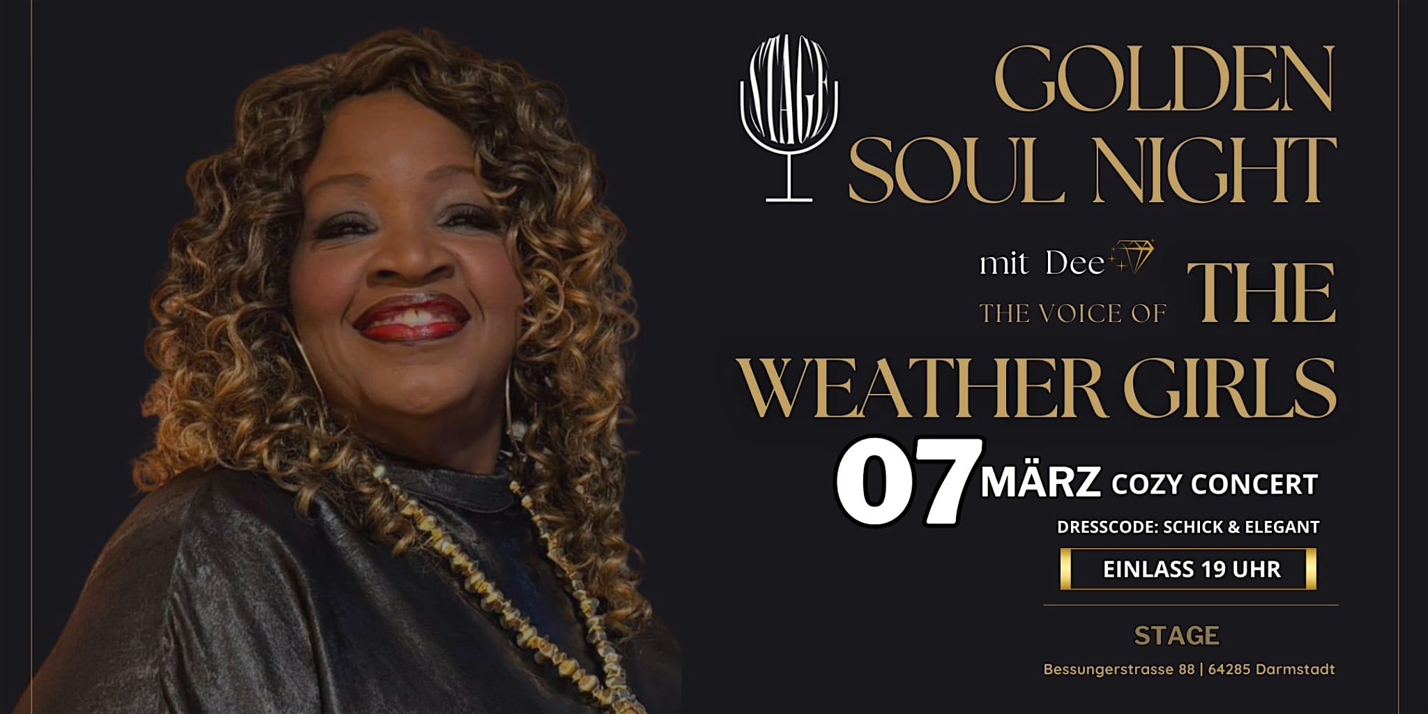 Golden Soul Night mit Dee "The Voice of The Weather Girls"