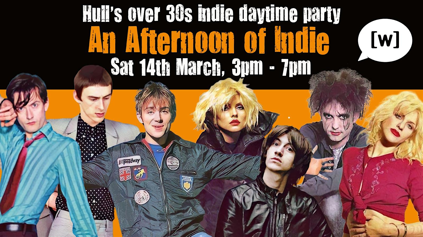 HULL An Afternoon of Indie:  March 14th,  3pm-7pm (Over 30s only)- 1/4 sold