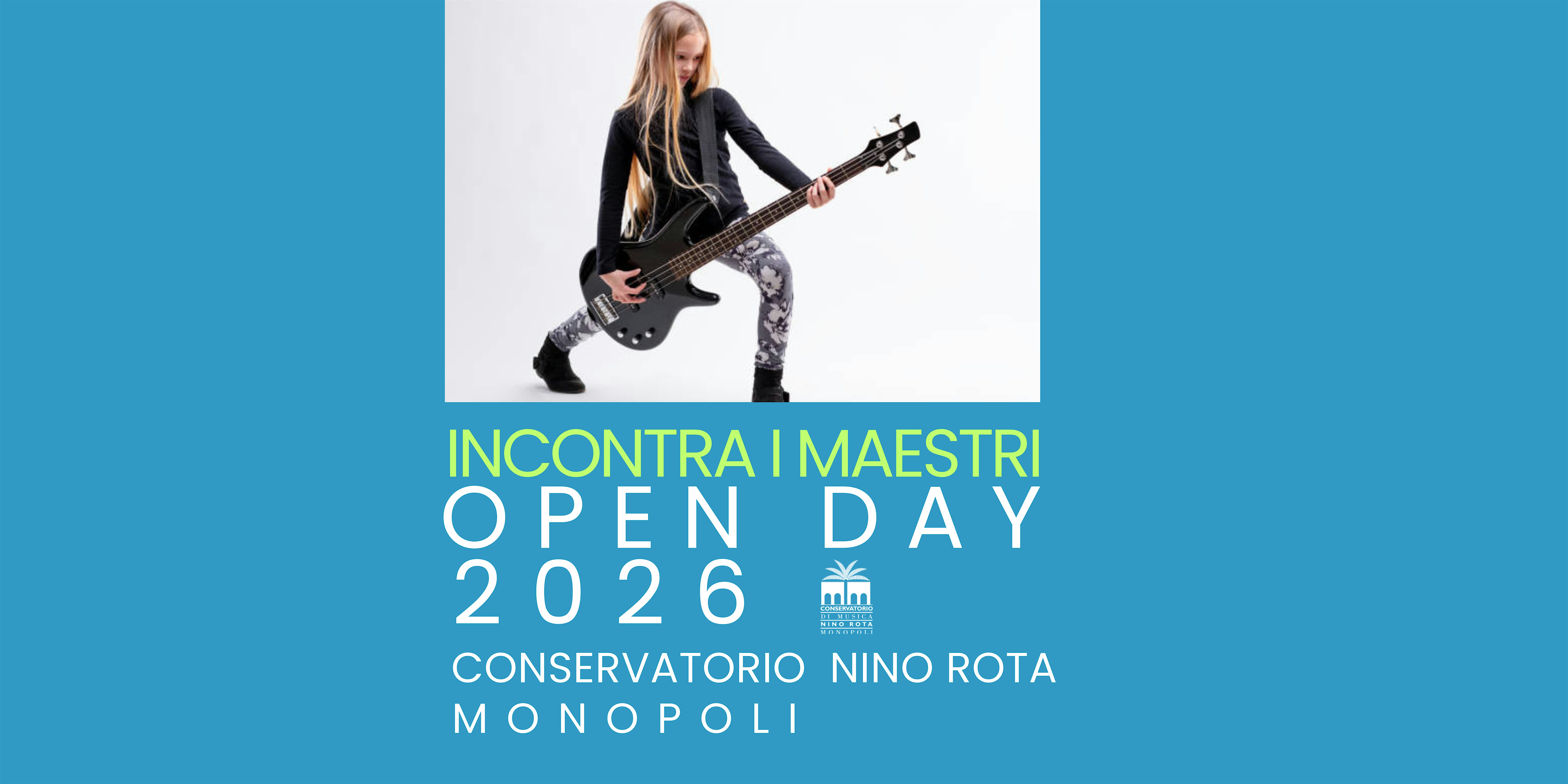 INCONTRA I MAESTRI Open Day 2026 BASSO ELETTRICO POP-ROCK