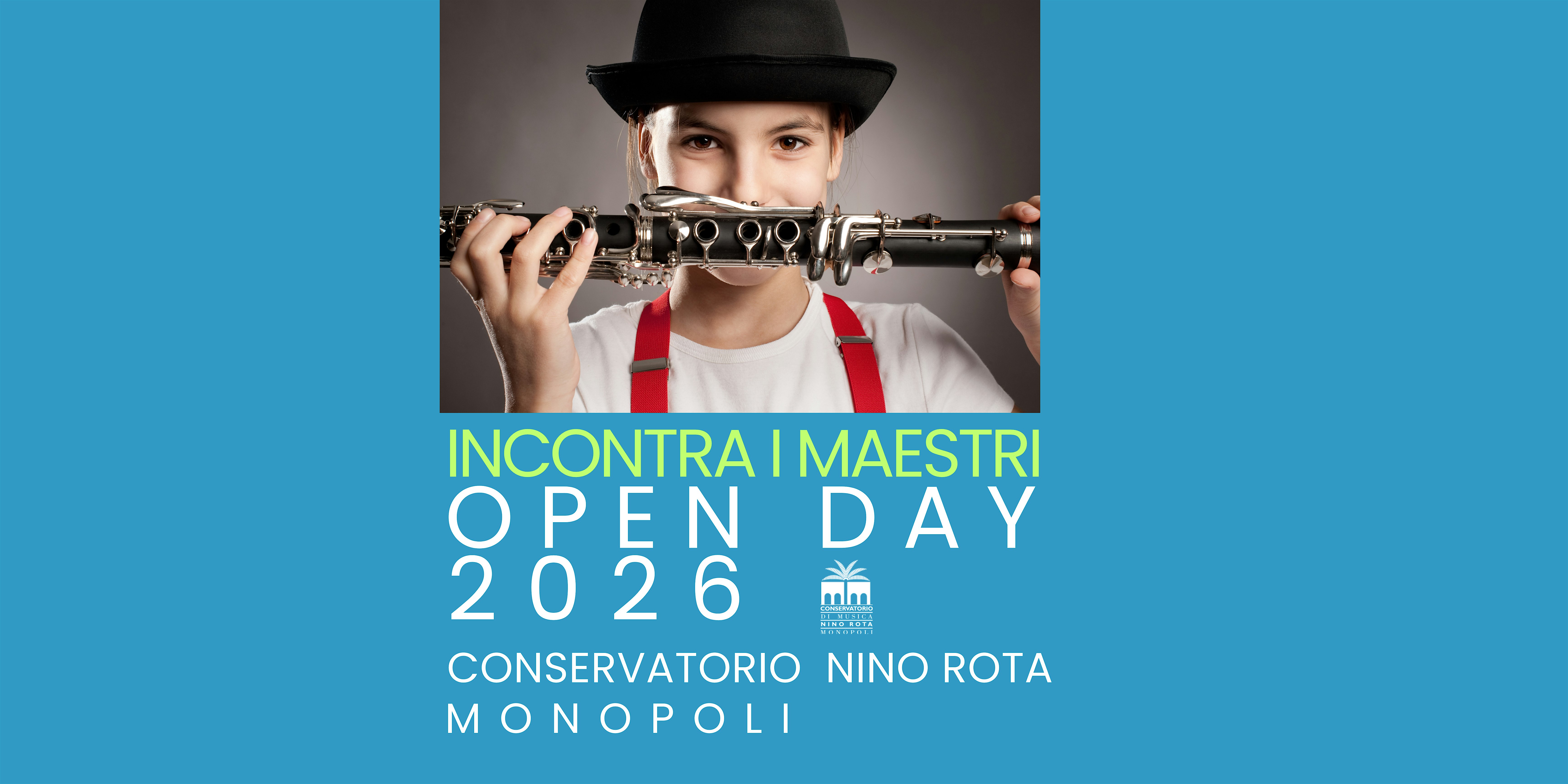 INCONTRA I MAESTRI Open Day 2026 Conservatorio NIno Rota CLARINETTO