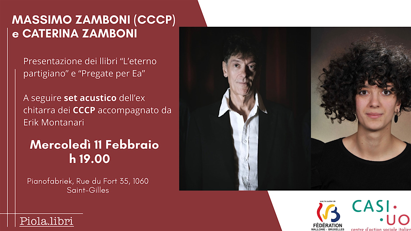 INCONTRO CON MASSIMO ZAMBONI (CCCP) E CATERINA ZAMBONI