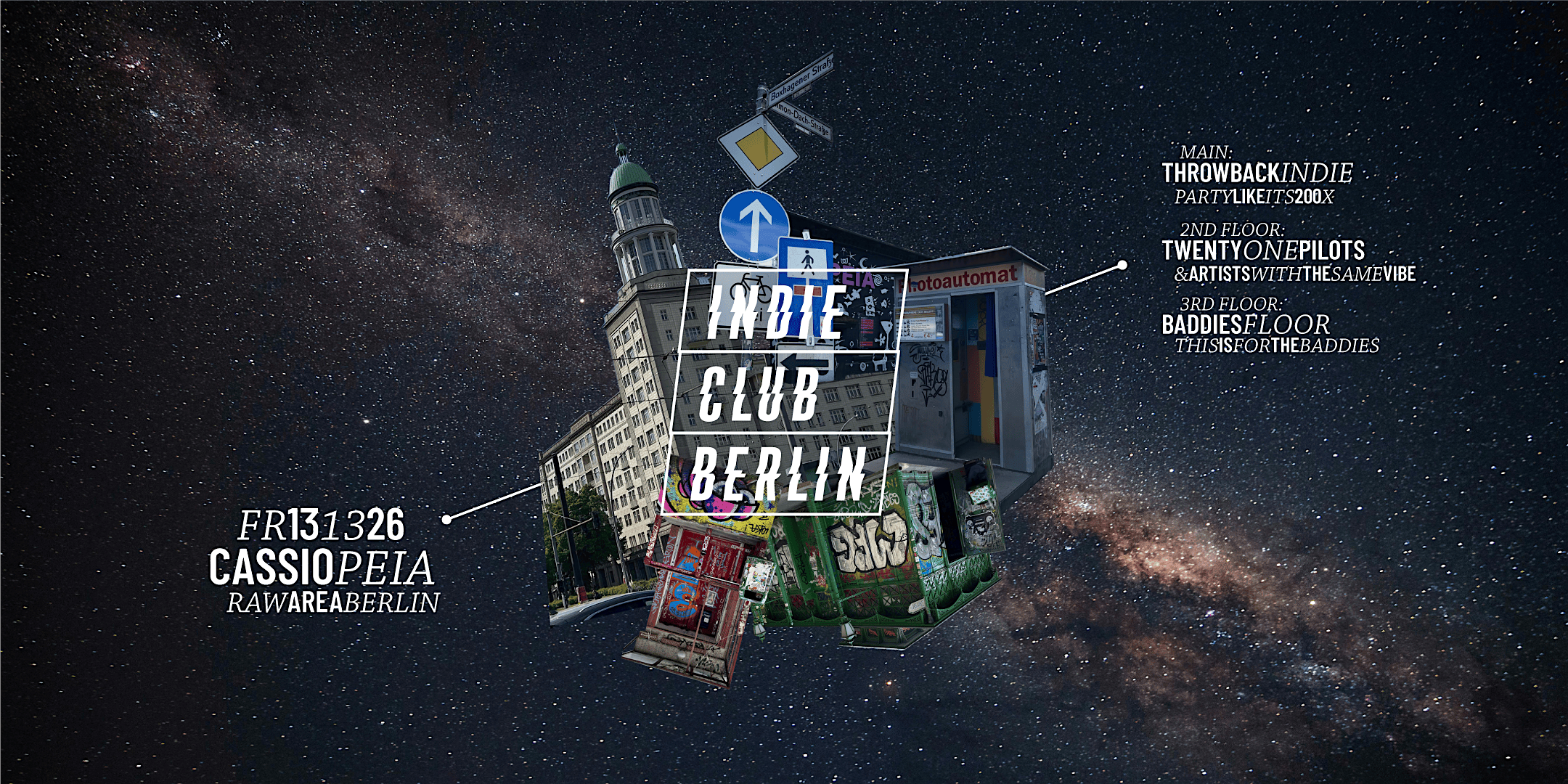 Indie Club Berlin • Throwback Indie & Hypes Pop Indie • Cassiopeia Berlin