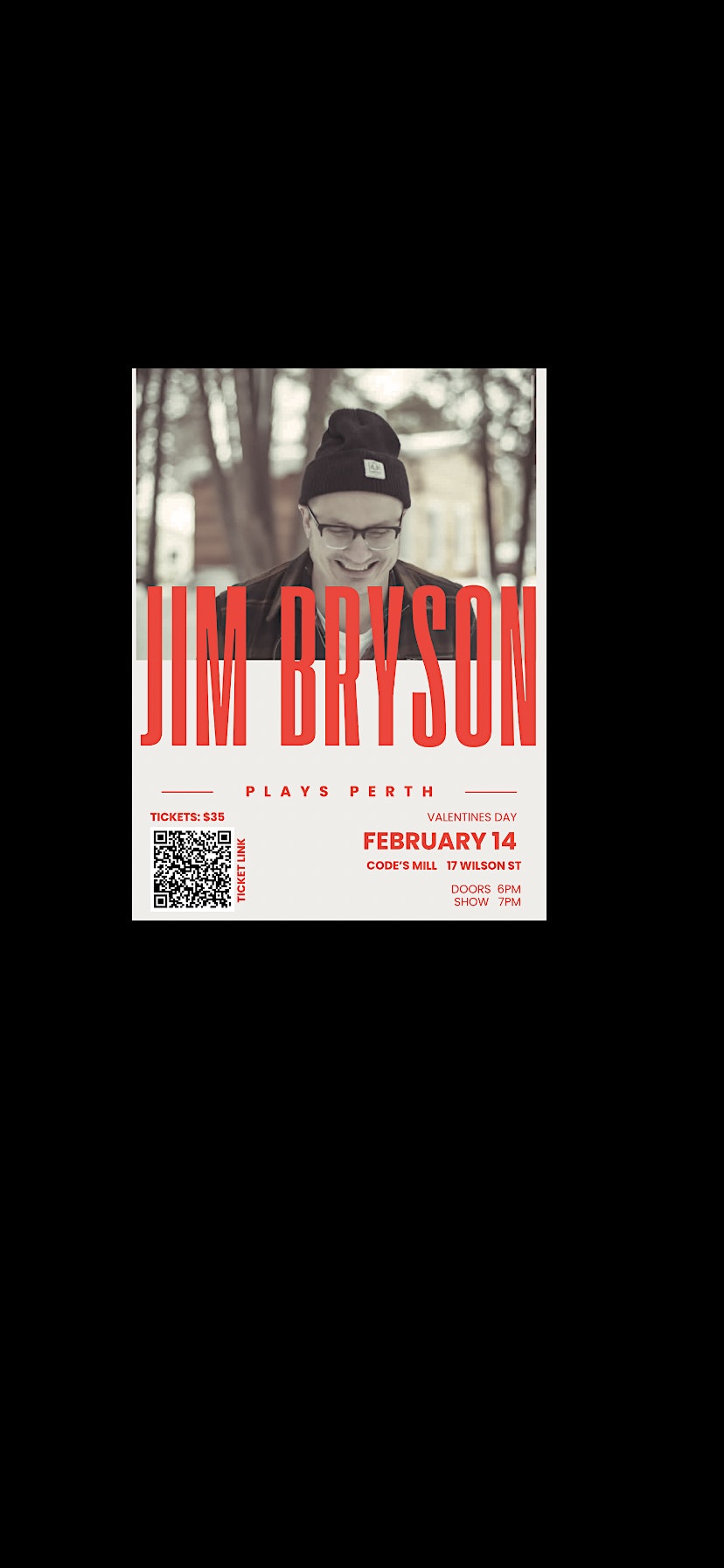 Jim Bryson wants to be your Valentine