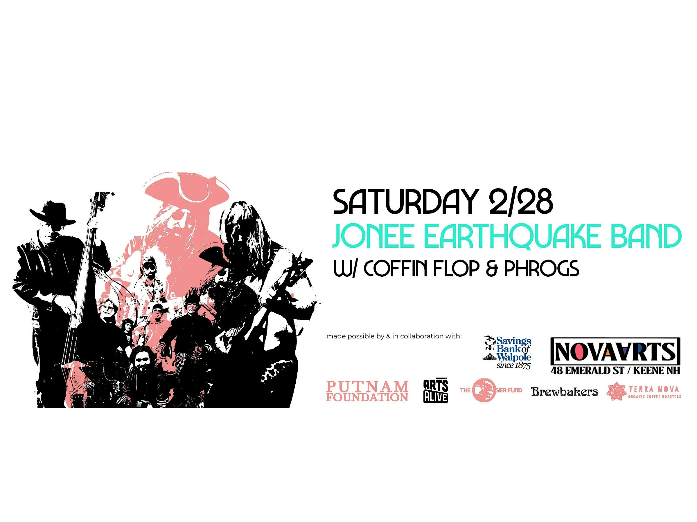 Jonee Earthquake Band w/ Coffin Flop & Phrogs