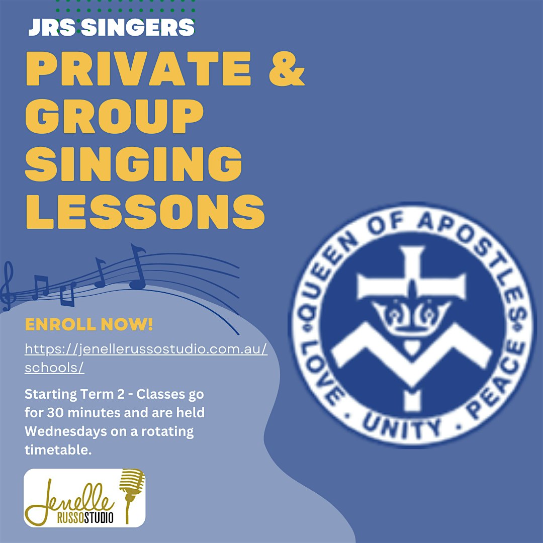 JRS Queen of Apostles Private In-School Lessons, TERM 1 2026