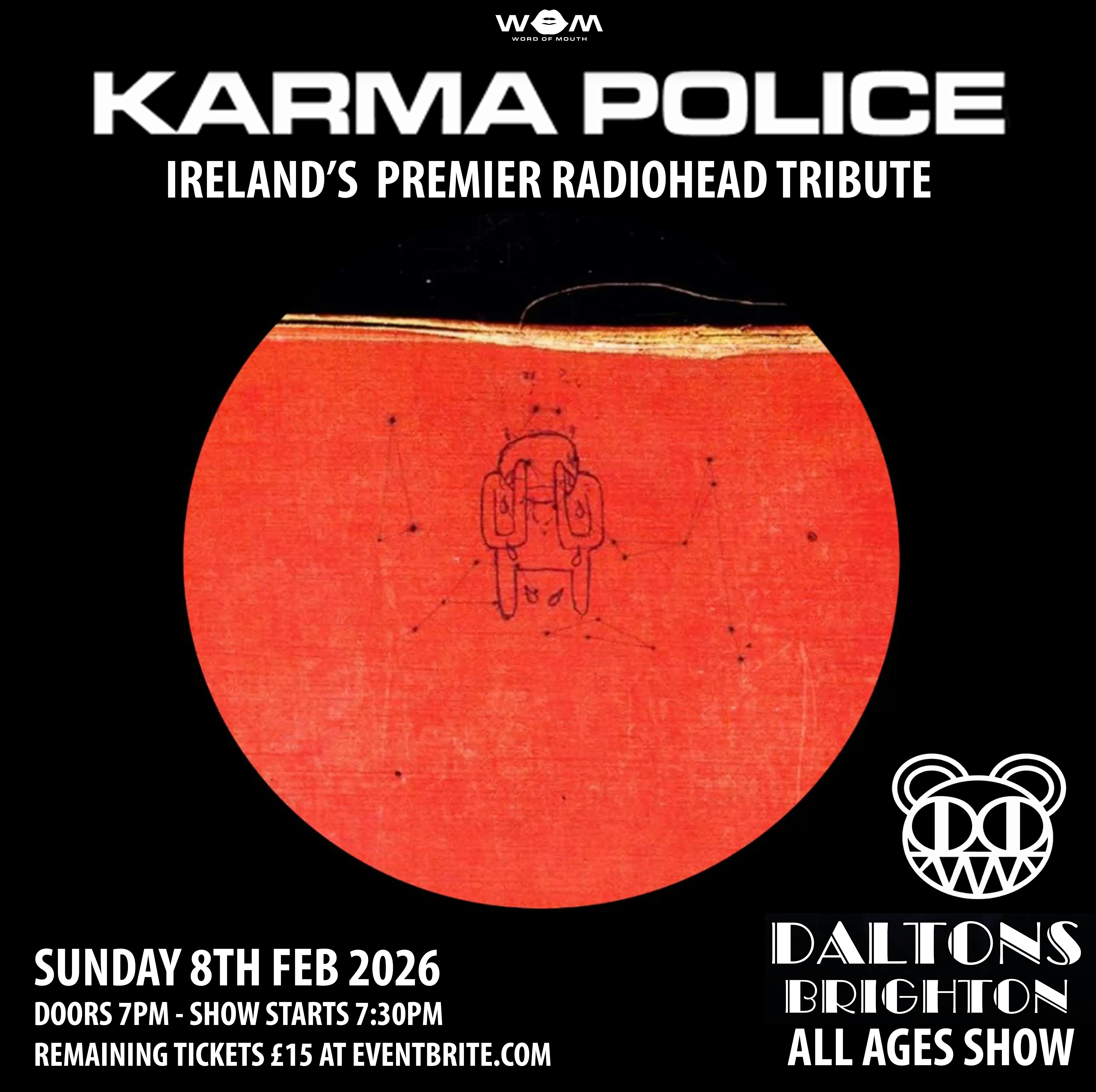Karma Police - Radiohead tribute at Daltons Brighton 8/2/26
