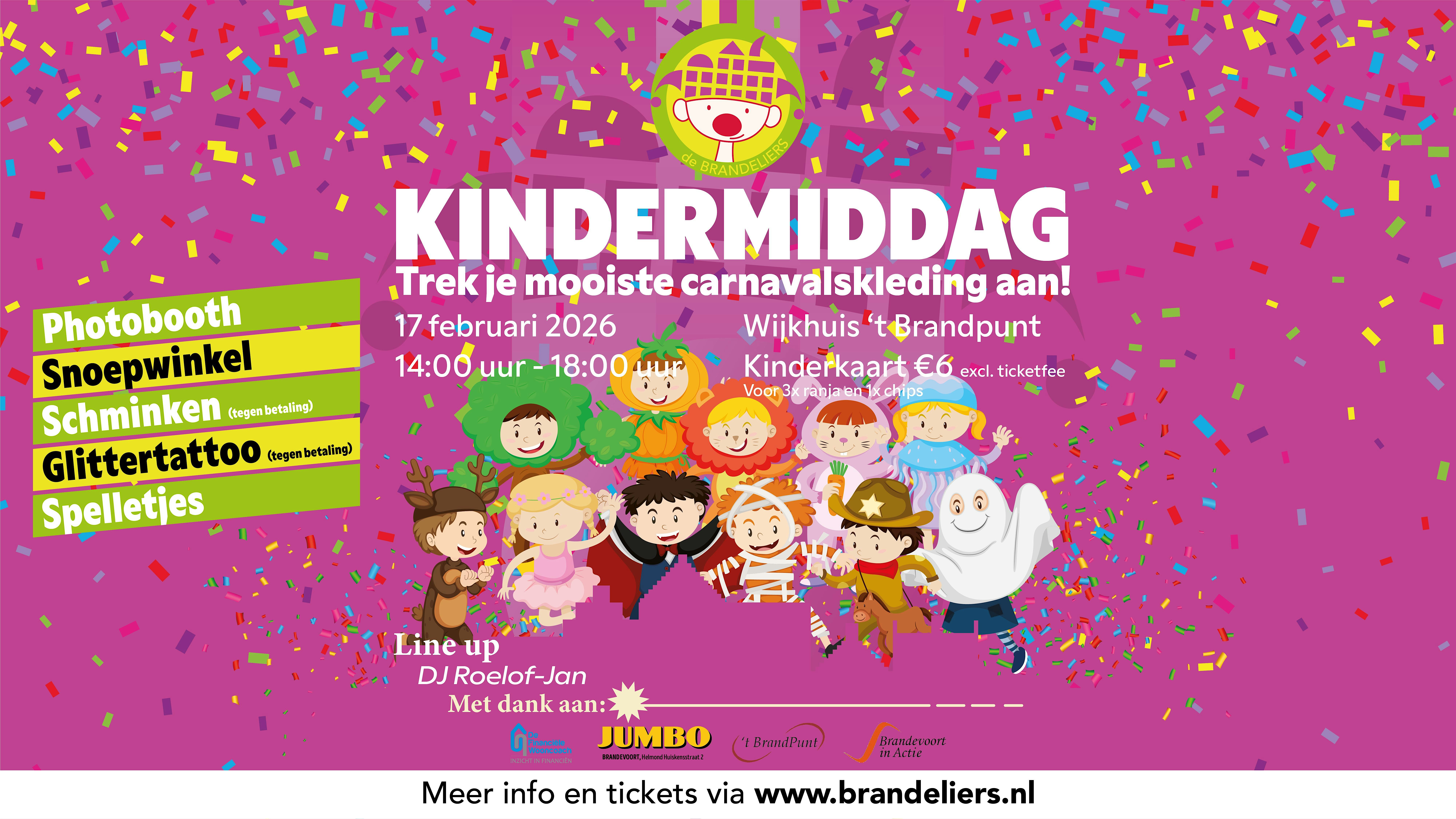 Kindermiddag dinsdag 17 februari