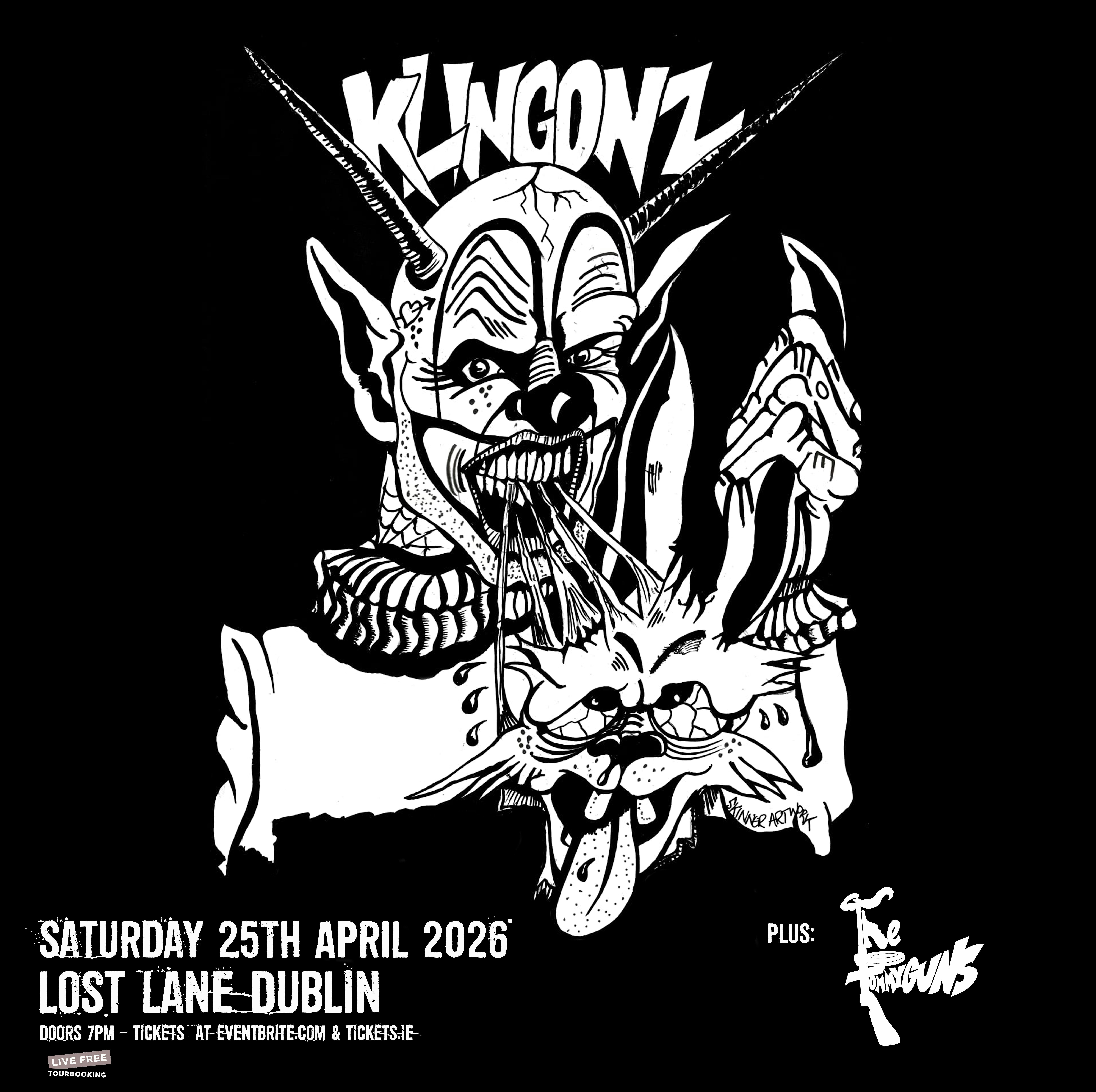 Klingonz Klownz & The Tommy Guns at lost Lane Dublin 25/4/26