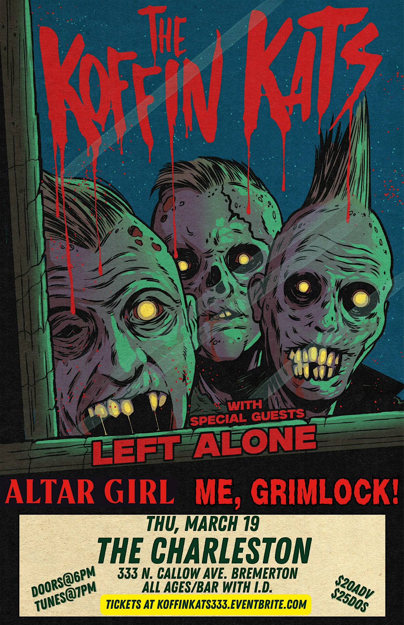 KOFFIN KATS // LEFT ALONE // ALTAR GIRL // ME, GRIMLOCK!