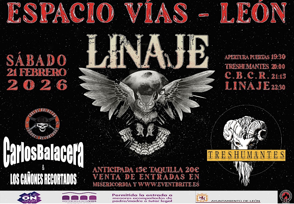 Linaje.León.New tour 2026 + Invitados