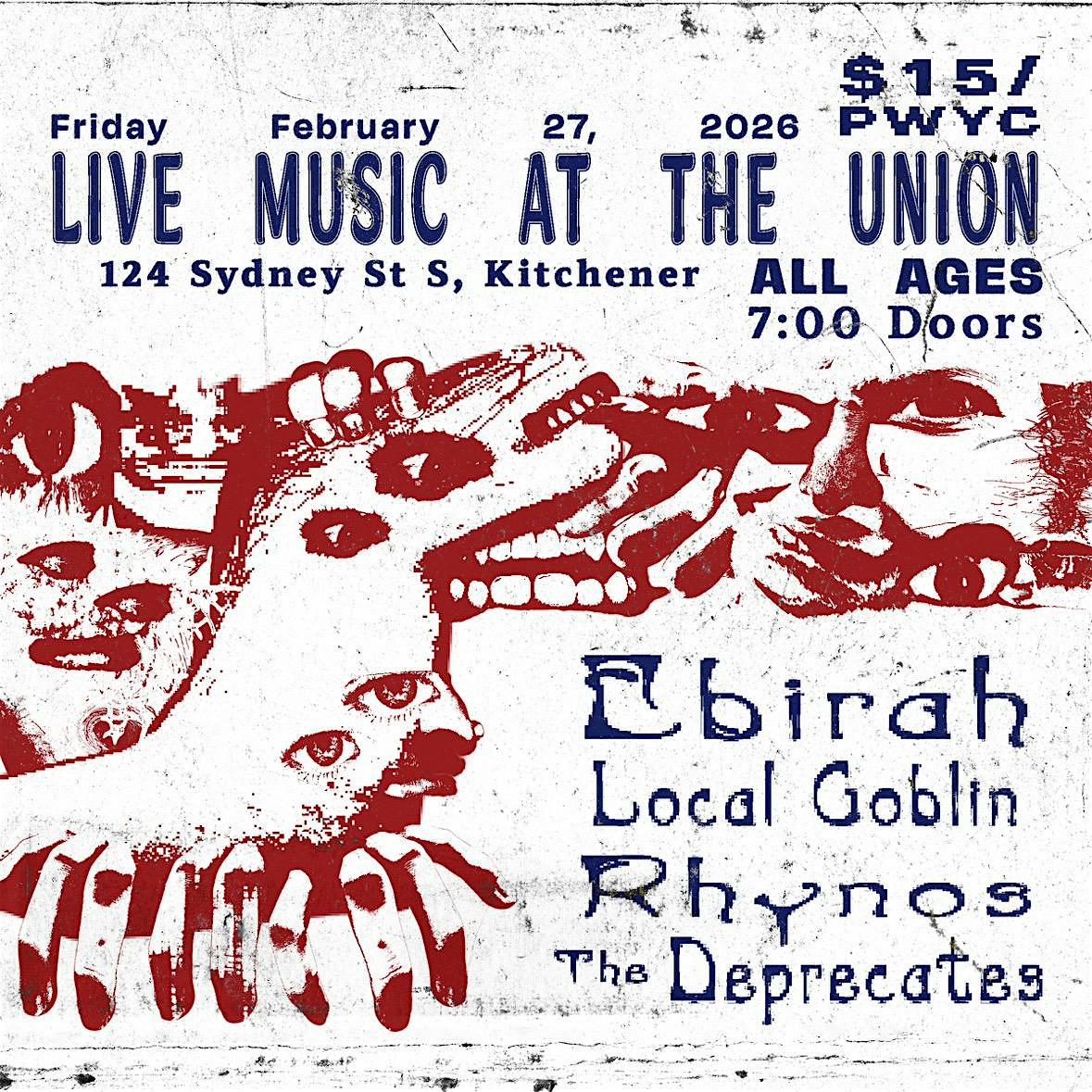 Live music! Ebirah, Local Goblin, The Deprecates and Rhynos