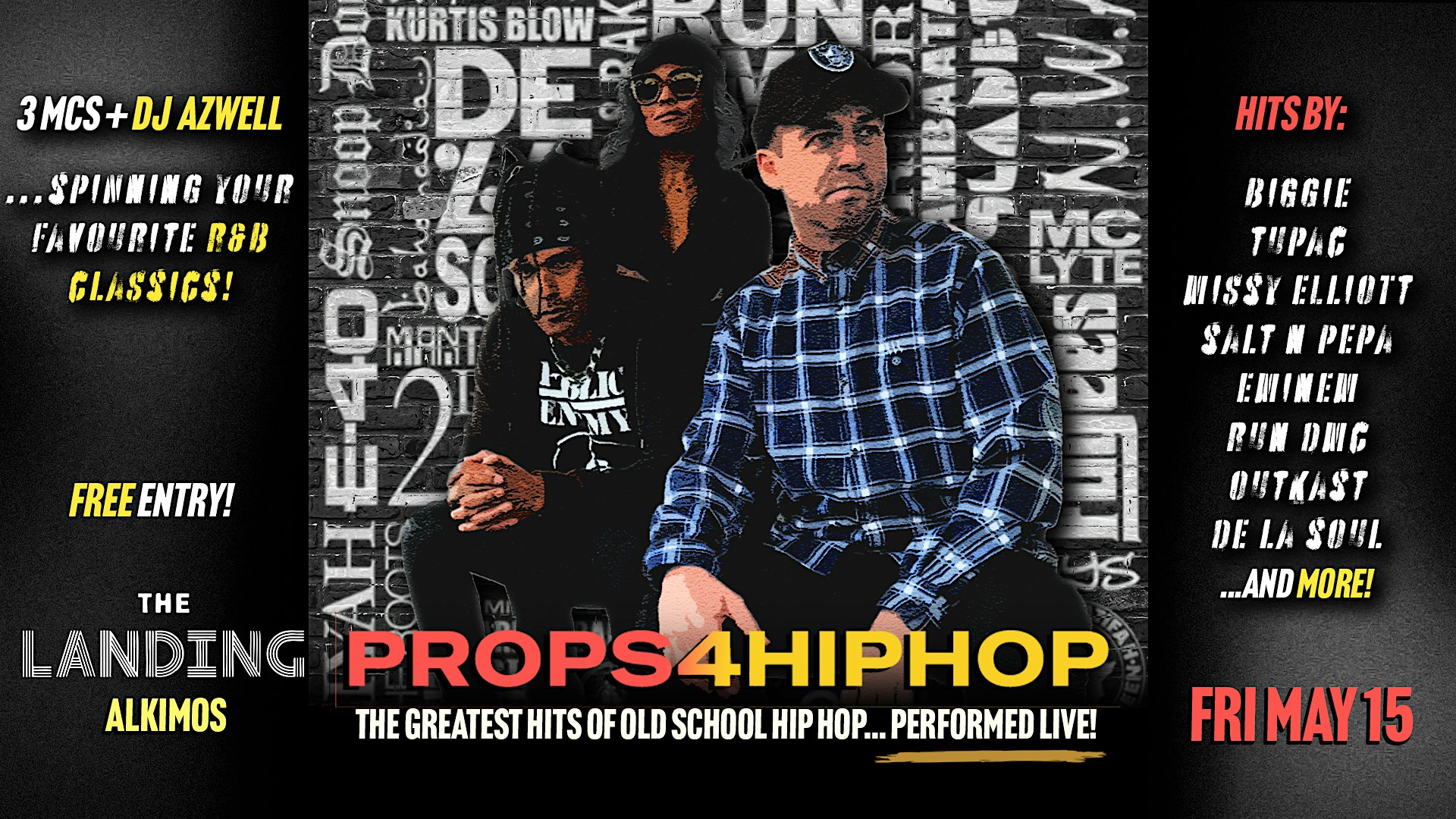 LIVE! Old Skool Hip Hop and R&B party @ The Landing